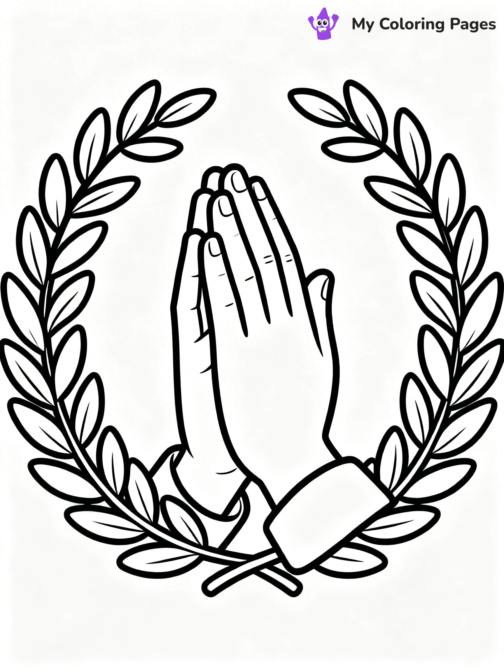 Praying Hands Coloring Pages - 58