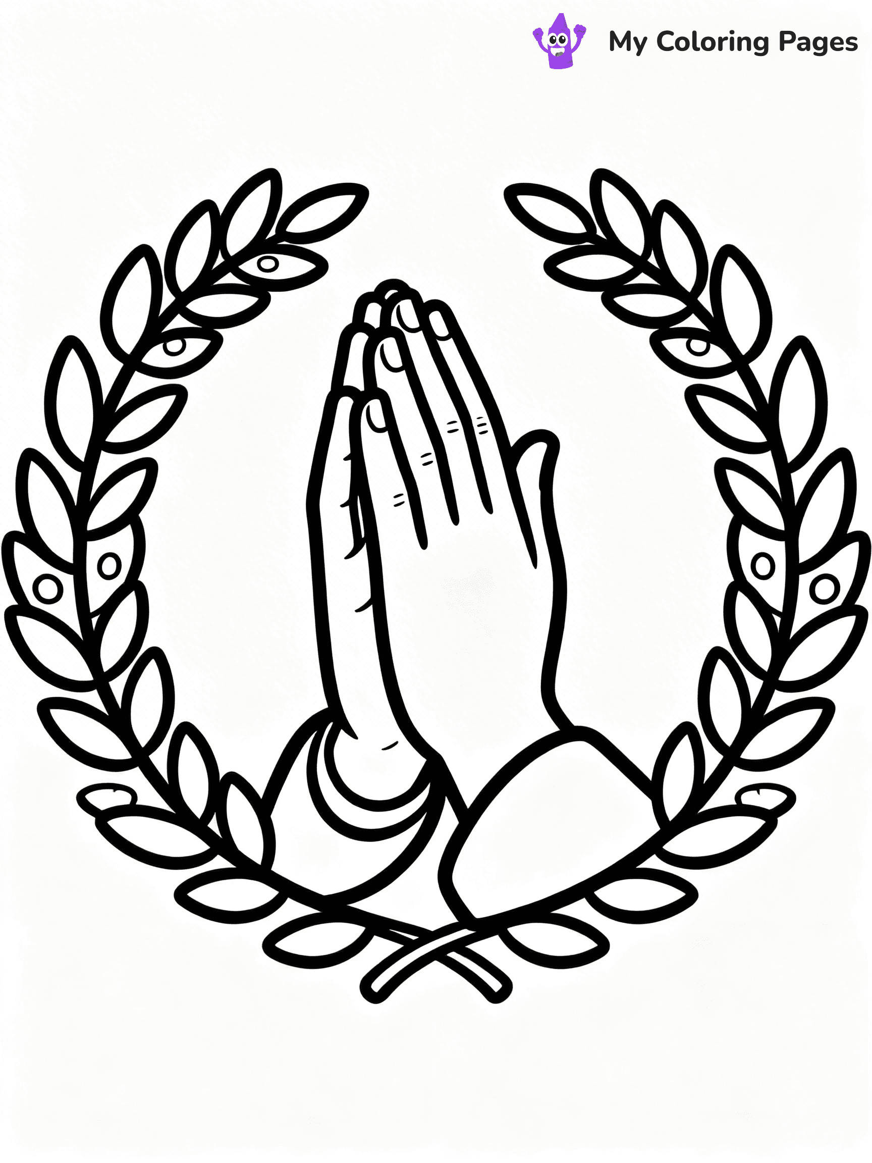 Praying Hands Coloring Pages - 57