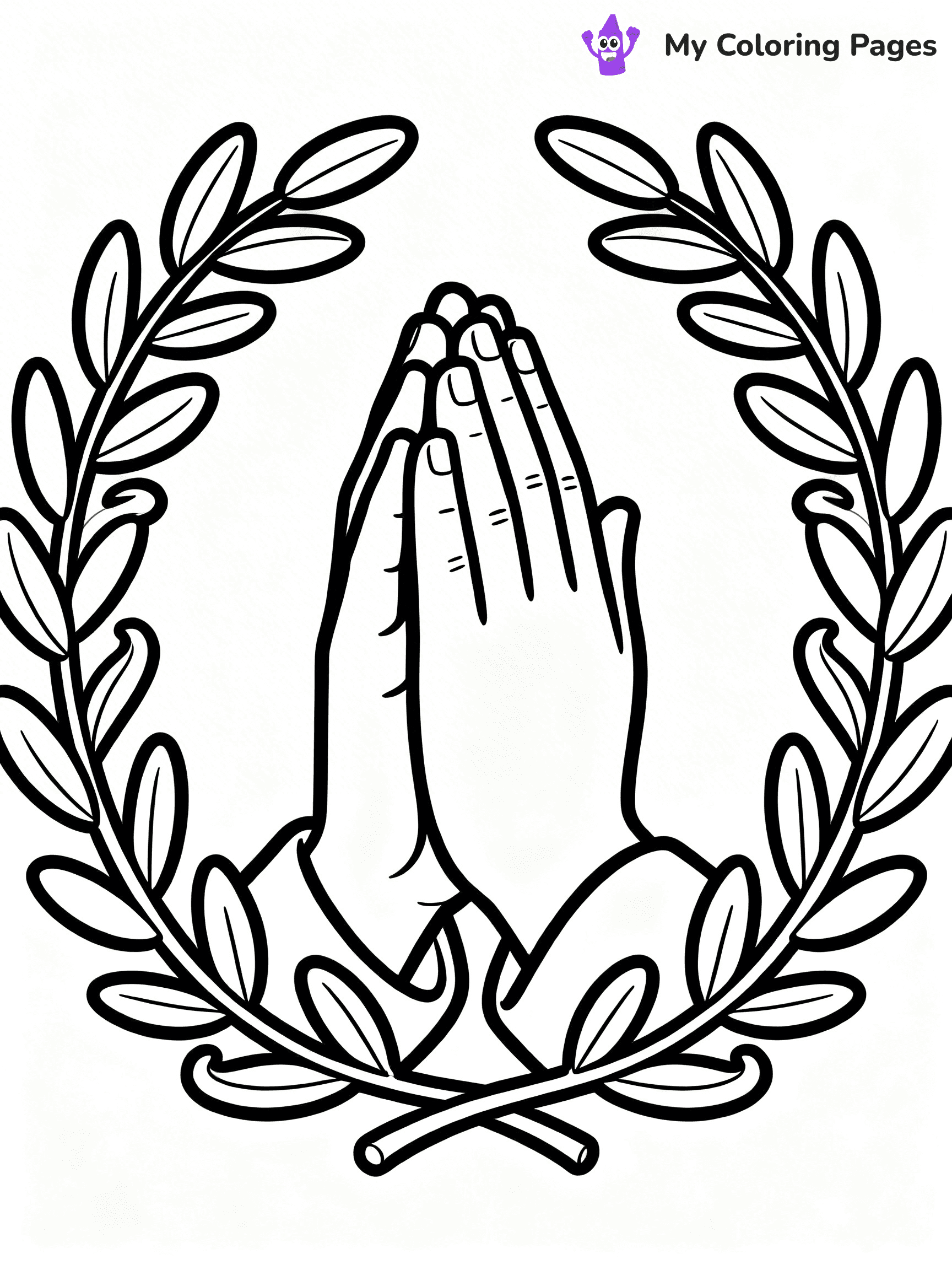 Praying Hands Coloring Pages - 56