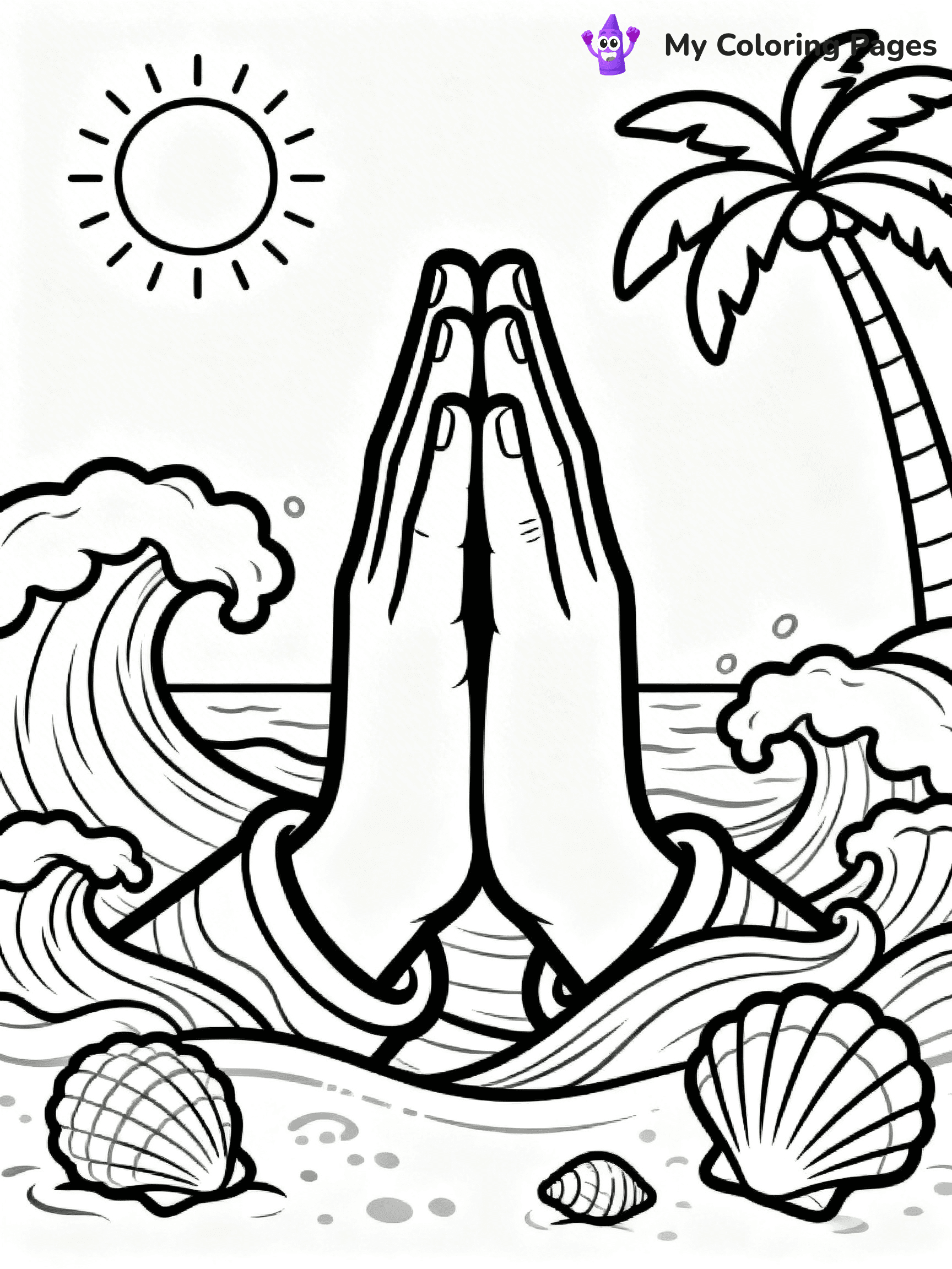Praying Hands Coloring Pages - 51