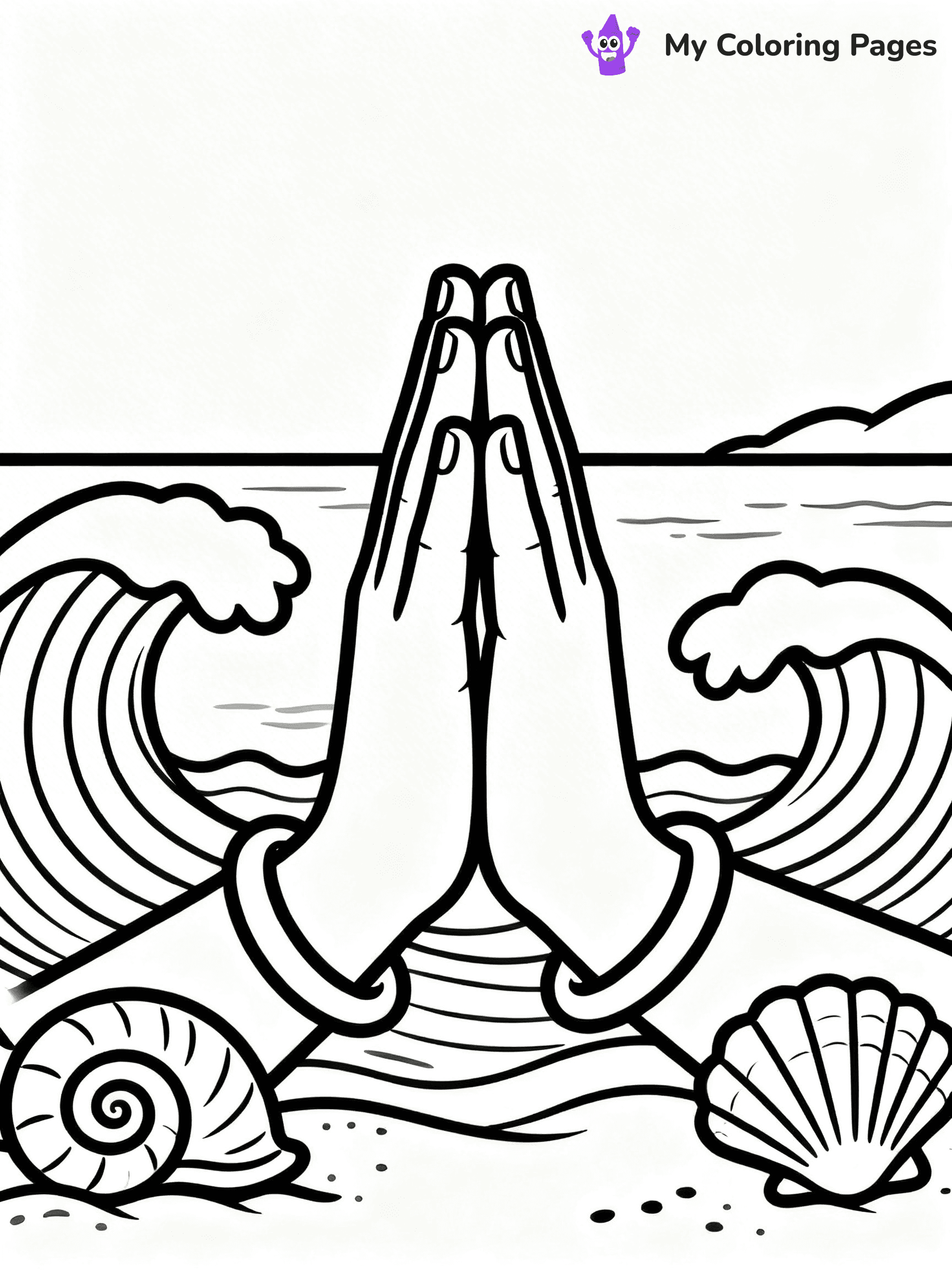 Praying Hands Coloring Pages - 50