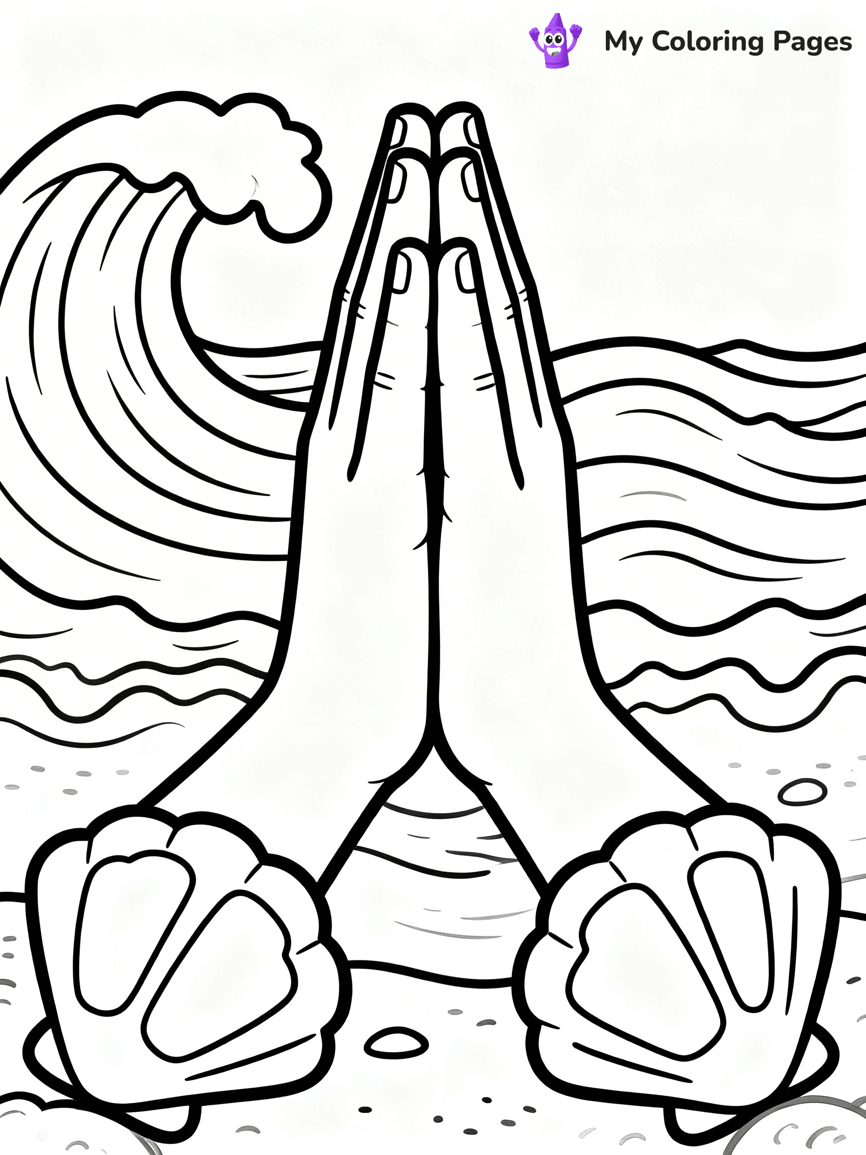 Praying Hands Coloring Pages - 49