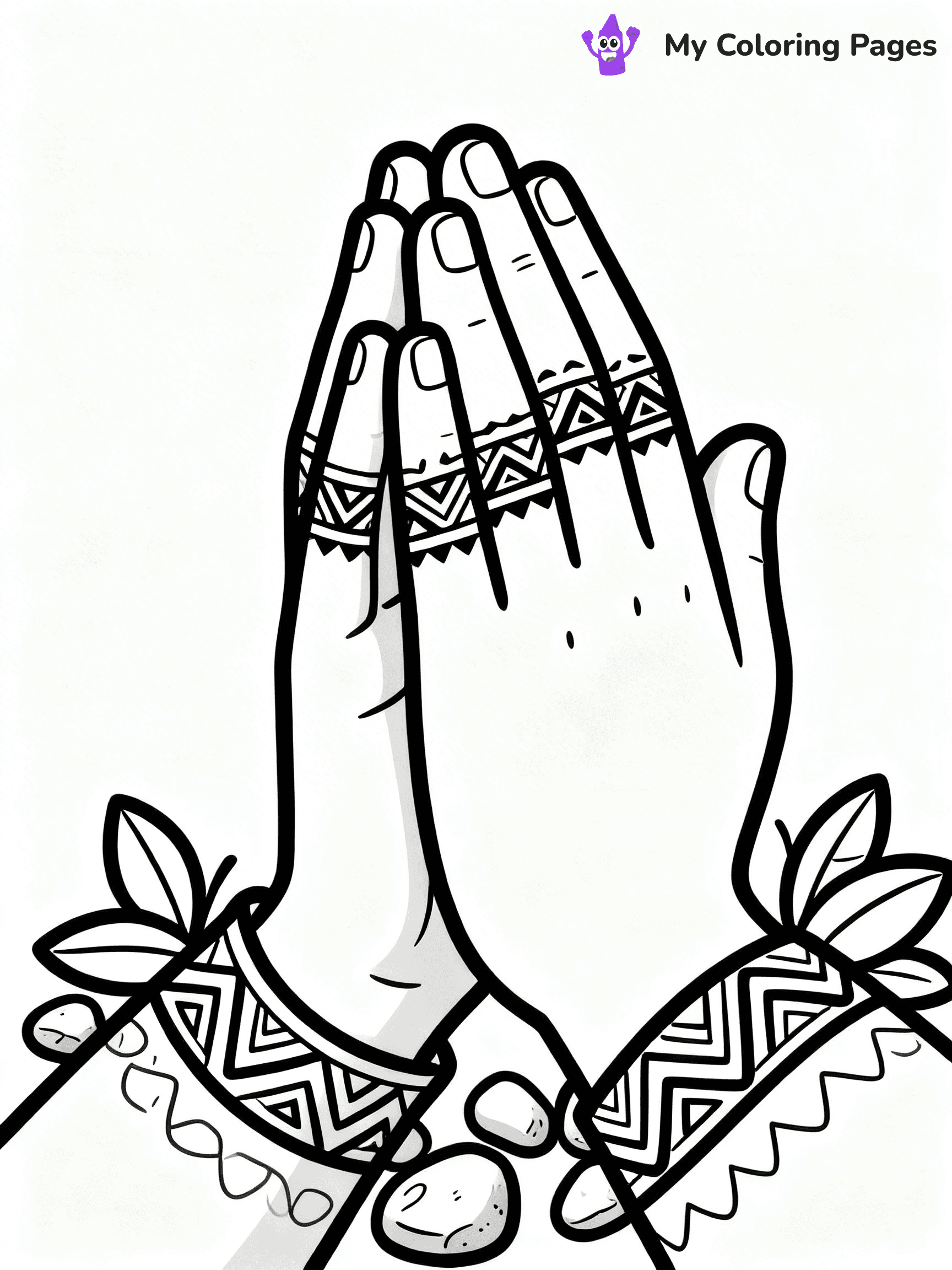 Praying Hands Coloring Pages - 40