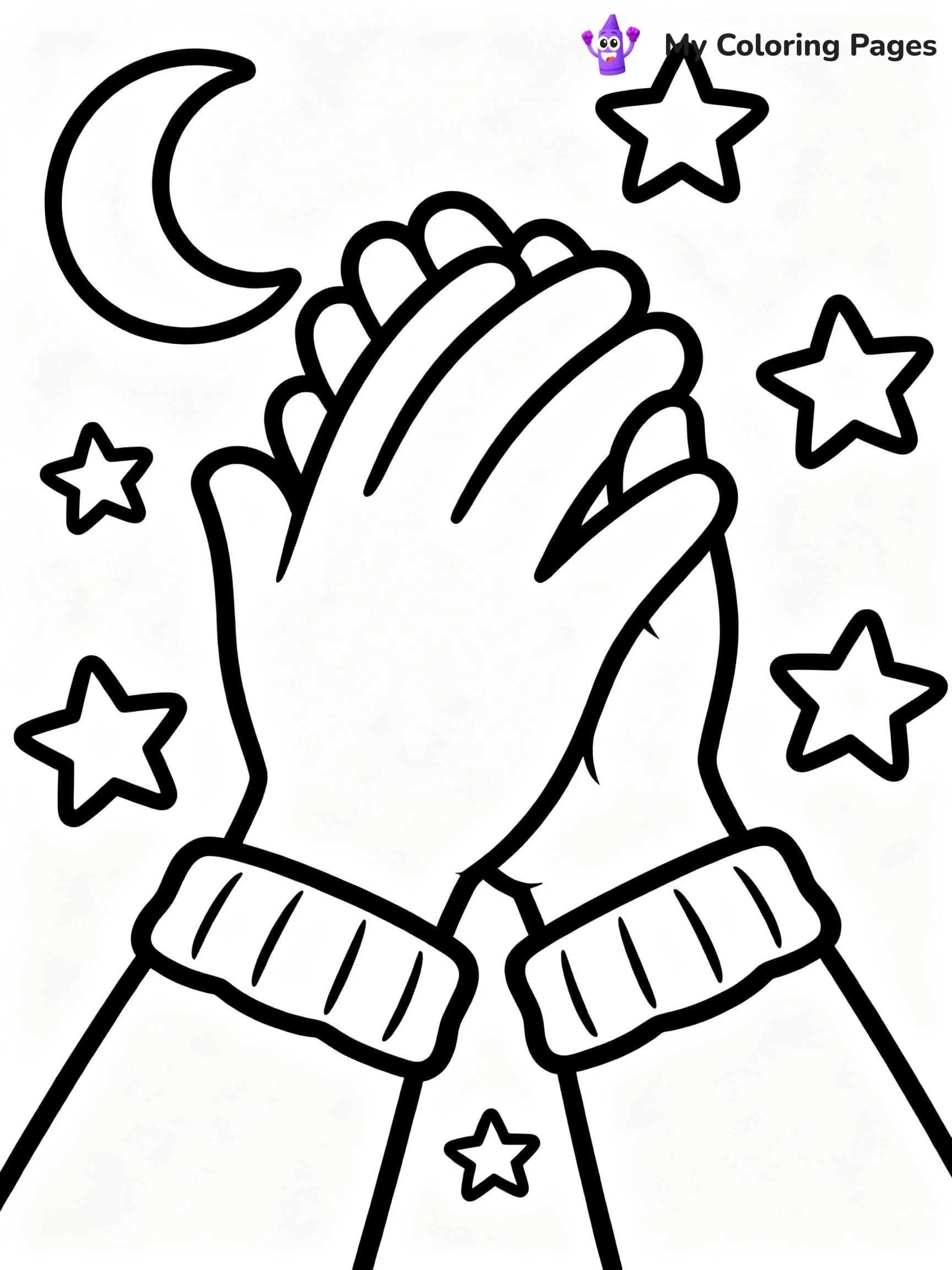 Praying Hands Coloring Pages - 11