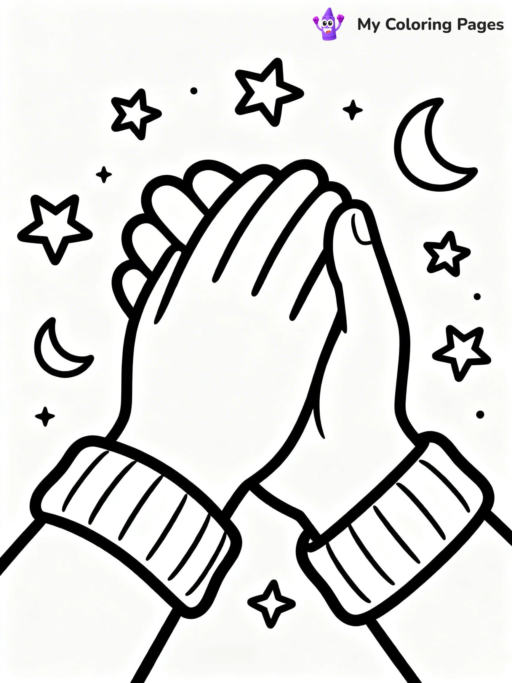 Praying Hands Coloring Pages - 10