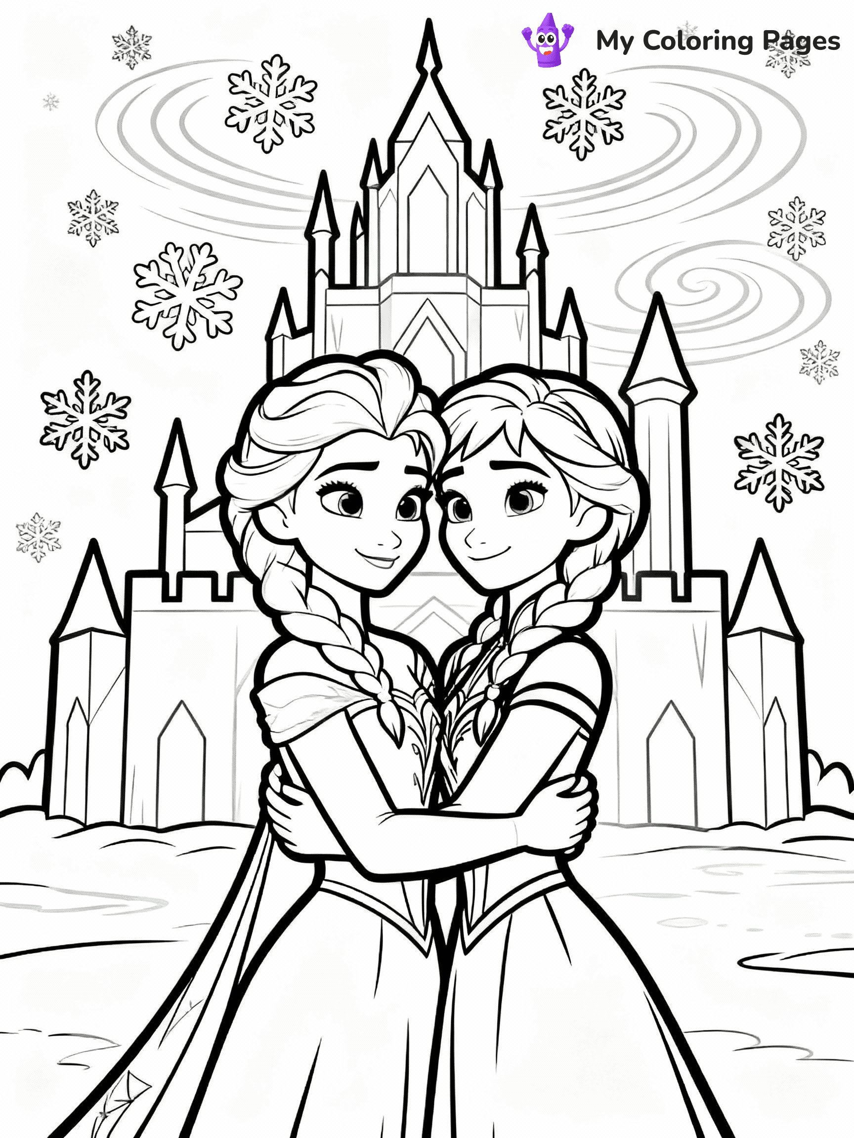 Frozen 2 Coloring Pages - 1