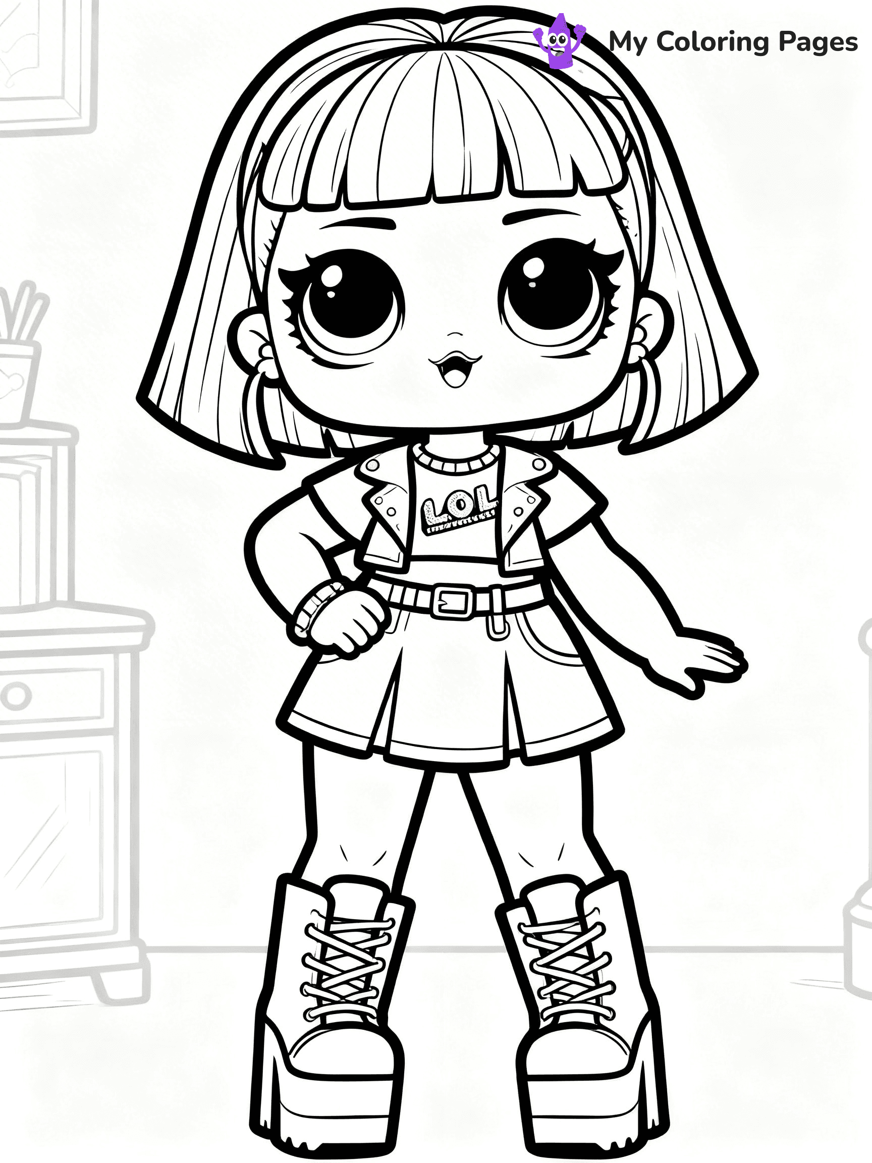 LOL OMG Coloring Pages - 100