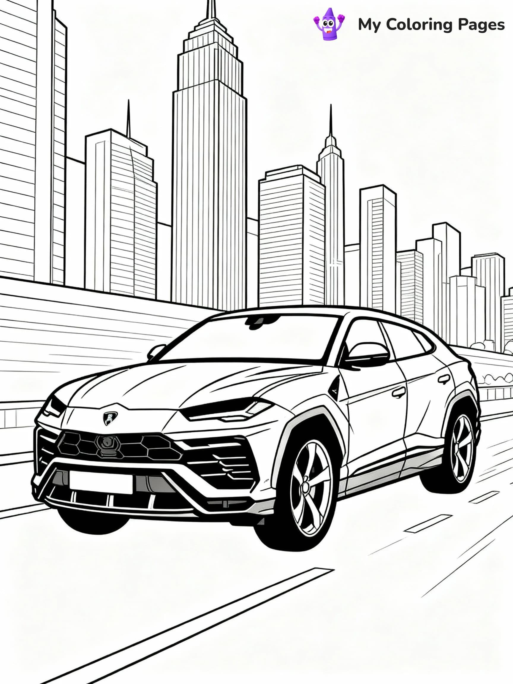 Lamborghini Coloring Pages - 19