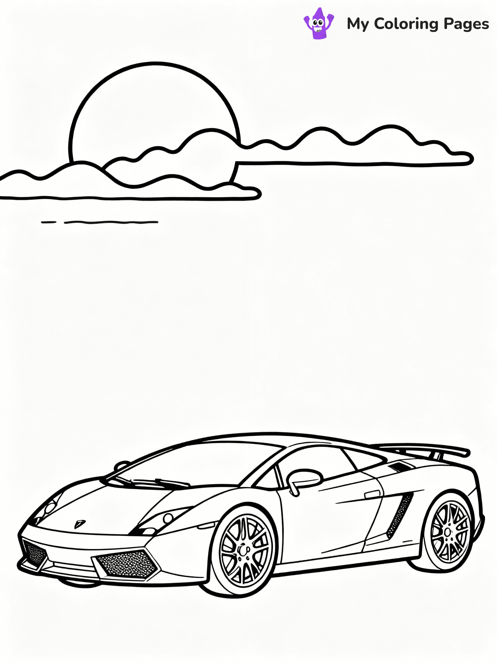 ⚠️ CRITICAL REQUIREMENT - ABSOLUTE BLACK AND WHITE ONLY ⚠️
This MUST be a BLACK AND WHITE line drawing ONLY. NO COLORS whatsoever.
- ONLY pure black lines (#000000) on pure white background (#FFFFFF)
- ABSOLUTELY NO colors, NO shading, NO gradients, NO grayscale
- If there are ANY colors in the output, the image is REJECTED
- This is a COLORING PAGE - meant to be COLORED IN by children
- The output must be UNCOLORED line art ready for coloring
⚠️ SUBJECT TO DRAW: Lamborghini Gallardo in intricate outline style, showcasing detailed wheels, parked under a vibrant sunset
(REMEMBER: Output must be BLACK AND WHITE line art only, NOT colored!)
# COLORING PAGE: BLACK OUTLINES ONLY - WHITE BACKGROUND MANDATORY
Create a **coloring book page** using EXACTLY two values: black lines, white space.
## NON-NEGOTIABLE BINARY RULES
- **ONLY #000000 (black) and #FFFFFF (white)** - NO other values exist
- **EVERY PIXEL = BLACK OR WHITE** - no gray/shading/antialiasing
- **WHITE BACKGROUND MANDATORY** - entire canvas stays white
- **ALL SHAPES HOLLOW** - everything is empty outlines waiting to be colored
- **FORBIDDEN:** fills, shading, gradients, patterns, textures, colors
- **NO SOLID REGIONS** - if it's not a thin line, it's wrong
## Universal Line Standards
- Black outlines ONLY - thin, uniform weight
- Every shape completely empty inside
- Closed contours suitable for coloring
- Simple flat illustration - zero depth/3D/realism
- **Style:** Whimsical Doodle Art Alley - rounded, friendly outlines (unless specified)
## Everything = Outline Only
- Characters/animals: hollow shapes
- Objects/clothing: empty contours
- Backgrounds/scenery: line work only
- Natural elements: outlined forms
- Dark/night areas: don't exist (use outlined symbols)
- Textures/patterns: convert to simple lines
## The Test
Can a child color EVERY white space with crayons? If any area is pre-filled/shaded/gray or colored in, it FAILS. Every shape must be waiting to receive color.
**FINAL OUTPUT**: Binary coloring page. Black lines define shapes. White spaces ready for coloring. Nothing else exists. No exceptions. Print-ready.
⚠️ FINAL REMINDER: Draw the subject "Lamborghini Gallardo in intricate outline style, showcasing detailed wheels, parked under a vibrant sunset" as BLACK AND WHITE line art. Zero colors in output.