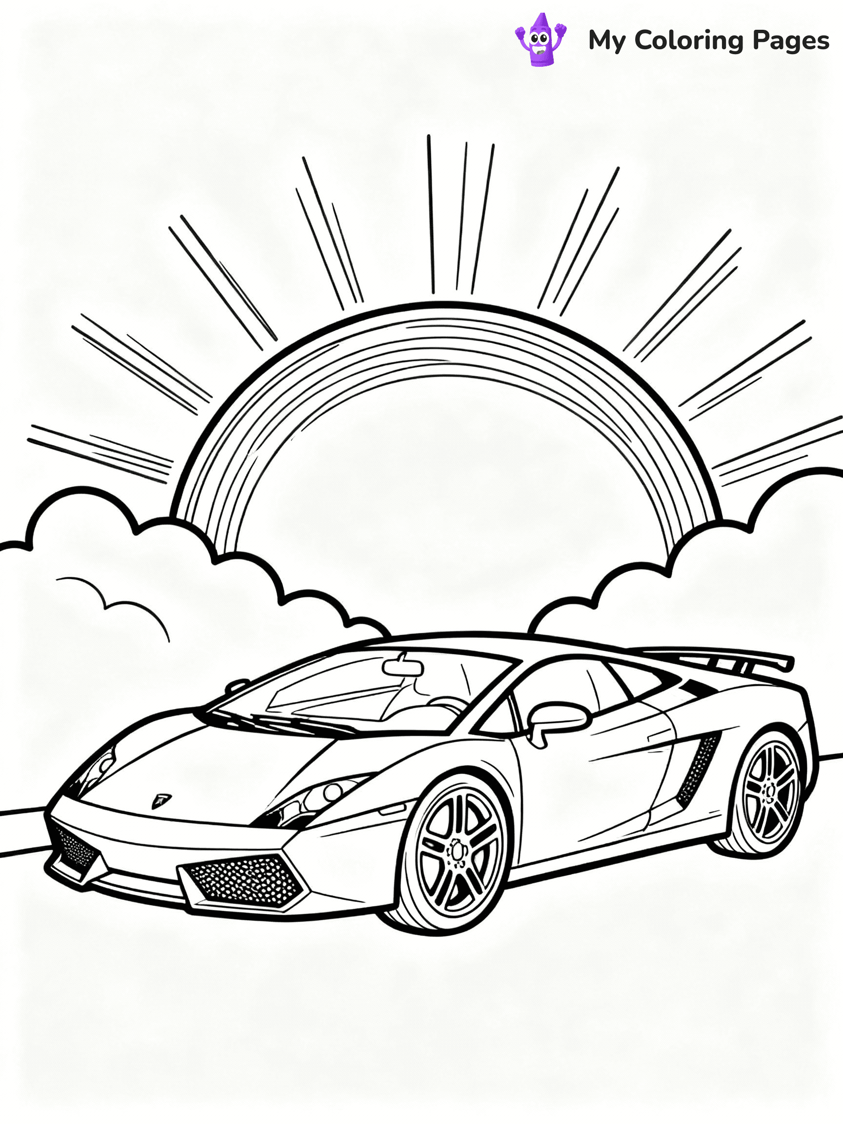 ⚠️ CRITICAL REQUIREMENT - ABSOLUTE BLACK AND WHITE ONLY ⚠️
This MUST be a BLACK AND WHITE line drawing ONLY. NO COLORS whatsoever.
- ONLY pure black lines (#000000) on pure white background (#FFFFFF)
- ABSOLUTELY NO colors, NO shading, NO gradients, NO grayscale
- If there are ANY colors in the output, the image is REJECTED
- This is a COLORING PAGE - meant to be COLORED IN by children
- The output must be UNCOLORED line art ready for coloring
⚠️ SUBJECT TO DRAW: Lamborghini Gallardo in intricate outline style, showcasing detailed wheels, parked under a vibrant sunset
(REMEMBER: Output must be BLACK AND WHITE line art only, NOT colored!)
# COLORING PAGE: BLACK OUTLINES ONLY - WHITE BACKGROUND MANDATORY
Create a **coloring book page** using EXACTLY two values: black lines, white space.
## NON-NEGOTIABLE BINARY RULES
- **ONLY #000000 (black) and #FFFFFF (white)** - NO other values exist
- **EVERY PIXEL = BLACK OR WHITE** - no gray/shading/antialiasing
- **WHITE BACKGROUND MANDATORY** - entire canvas stays white
- **ALL SHAPES HOLLOW** - everything is empty outlines waiting to be colored
- **FORBIDDEN:** fills, shading, gradients, patterns, textures, colors
- **NO SOLID REGIONS** - if it's not a thin line, it's wrong
## Universal Line Standards
- Black outlines ONLY - thin, uniform weight
- Every shape completely empty inside
- Closed contours suitable for coloring
- Simple flat illustration - zero depth/3D/realism
- **Style:** Whimsical Doodle Art Alley - rounded, friendly outlines (unless specified)
## Everything = Outline Only
- Characters/animals: hollow shapes
- Objects/clothing: empty contours
- Backgrounds/scenery: line work only
- Natural elements: outlined forms
- Dark/night areas: don't exist (use outlined symbols)
- Textures/patterns: convert to simple lines
## The Test
Can a child color EVERY white space with crayons? If any area is pre-filled/shaded/gray or colored in, it FAILS. Every shape must be waiting to receive color.
**FINAL OUTPUT**: Binary coloring page. Black lines define shapes. White spaces ready for coloring. Nothing else exists. No exceptions. Print-ready.
⚠️ FINAL REMINDER: Draw the subject "Lamborghini Gallardo in intricate outline style, showcasing detailed wheels, parked under a vibrant sunset" as BLACK AND WHITE line art. Zero colors in output.