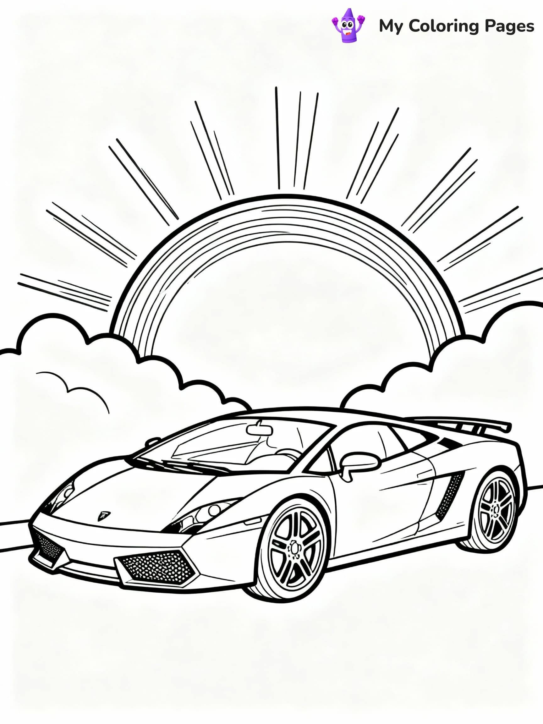 Lamborghini Coloring Pages - 2