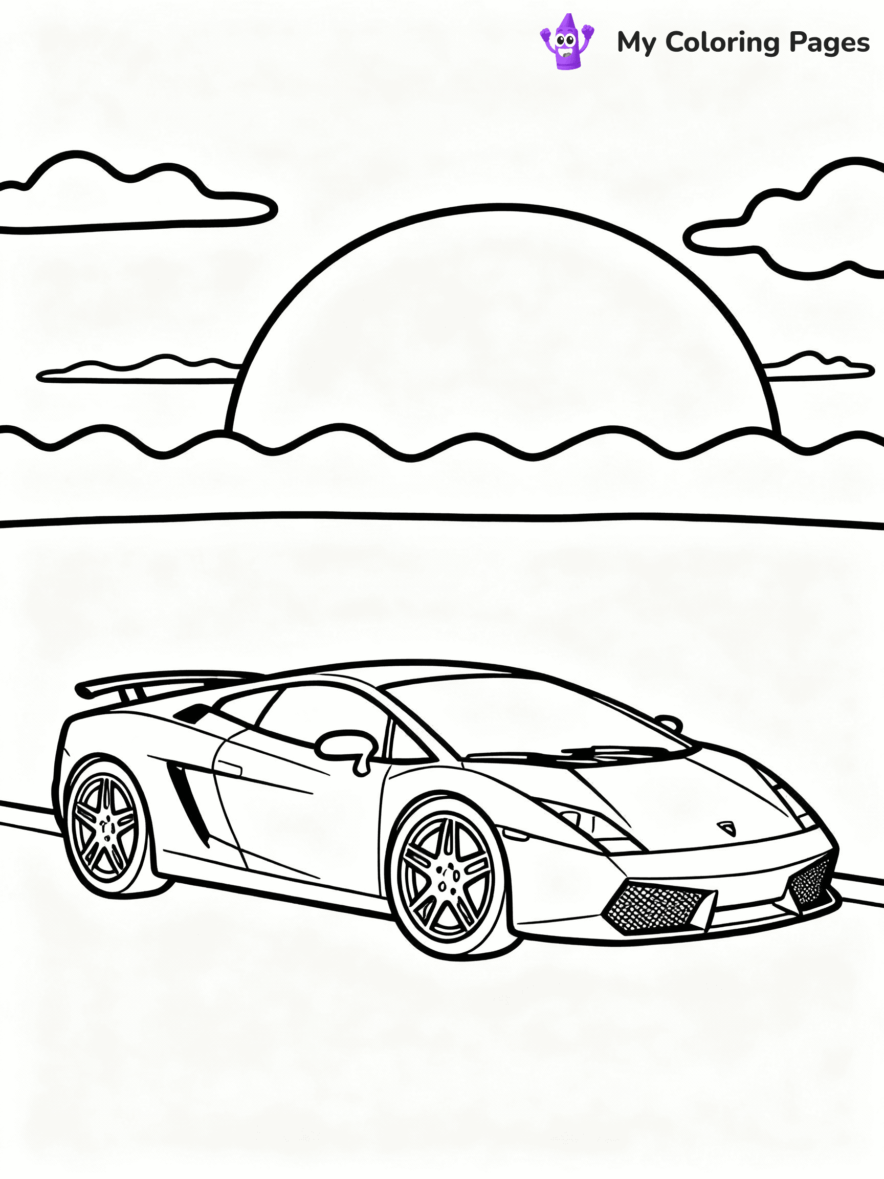 ⚠️ CRITICAL REQUIREMENT - ABSOLUTE BLACK AND WHITE ONLY ⚠️
This MUST be a BLACK AND WHITE line drawing ONLY. NO COLORS whatsoever.
- ONLY pure black lines (#000000) on pure white background (#FFFFFF)
- ABSOLUTELY NO colors, NO shading, NO gradients, NO grayscale
- If there are ANY colors in the output, the image is REJECTED
- This is a COLORING PAGE - meant to be COLORED IN by children
- The output must be UNCOLORED line art ready for coloring
⚠️ SUBJECT TO DRAW: Lamborghini Gallardo in intricate outline style, showcasing detailed wheels, parked under a vibrant sunset
(REMEMBER: Output must be BLACK AND WHITE line art only, NOT colored!)
# COLORING PAGE: BLACK OUTLINES ONLY - WHITE BACKGROUND MANDATORY
Create a **coloring book page** using EXACTLY two values: black lines, white space.
## NON-NEGOTIABLE BINARY RULES
- **ONLY #000000 (black) and #FFFFFF (white)** - NO other values exist
- **EVERY PIXEL = BLACK OR WHITE** - no gray/shading/antialiasing
- **WHITE BACKGROUND MANDATORY** - entire canvas stays white
- **ALL SHAPES HOLLOW** - everything is empty outlines waiting to be colored
- **FORBIDDEN:** fills, shading, gradients, patterns, textures, colors
- **NO SOLID REGIONS** - if it's not a thin line, it's wrong
## Universal Line Standards
- Black outlines ONLY - thin, uniform weight
- Every shape completely empty inside
- Closed contours suitable for coloring
- Simple flat illustration - zero depth/3D/realism
- **Style:** Whimsical Doodle Art Alley - rounded, friendly outlines (unless specified)
## Everything = Outline Only
- Characters/animals: hollow shapes
- Objects/clothing: empty contours
- Backgrounds/scenery: line work only
- Natural elements: outlined forms
- Dark/night areas: don't exist (use outlined symbols)
- Textures/patterns: convert to simple lines
## The Test
Can a child color EVERY white space with crayons? If any area is pre-filled/shaded/gray or colored in, it FAILS. Every shape must be waiting to receive color.
**FINAL OUTPUT**: Binary coloring page. Black lines define shapes. White spaces ready for coloring. Nothing else exists. No exceptions. Print-ready.
⚠️ FINAL REMINDER: Draw the subject "Lamborghini Gallardo in intricate outline style, showcasing detailed wheels, parked under a vibrant sunset" as BLACK AND WHITE line art. Zero colors in output.