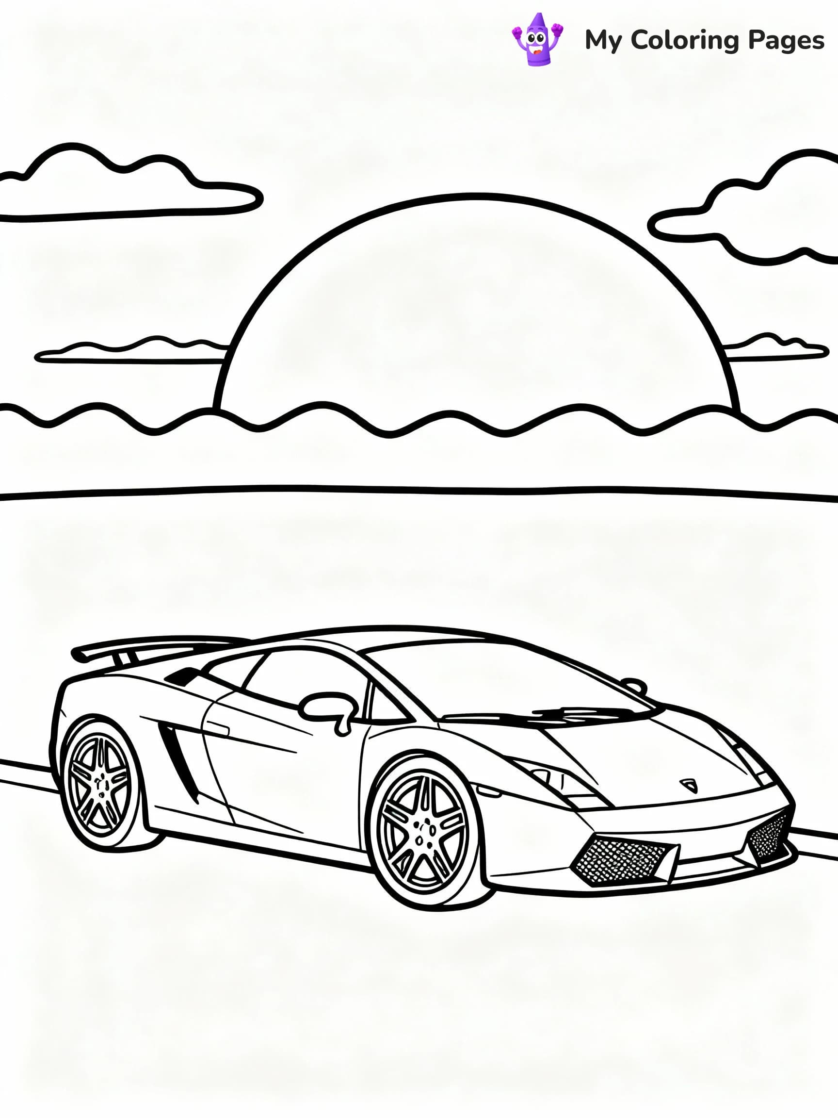 Lamborghini Coloring Pages - 1