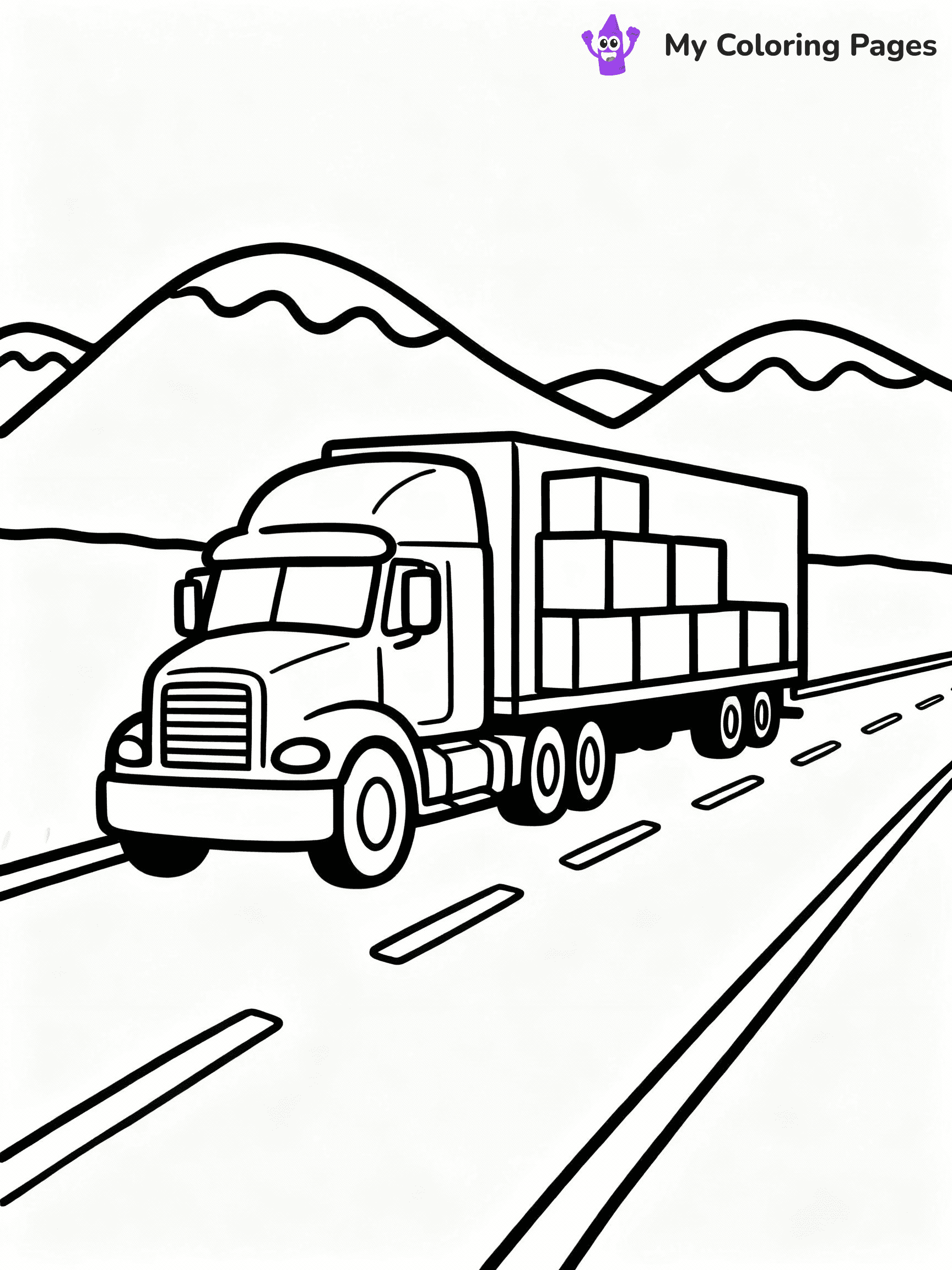 Truck Coloring Pages - 21
