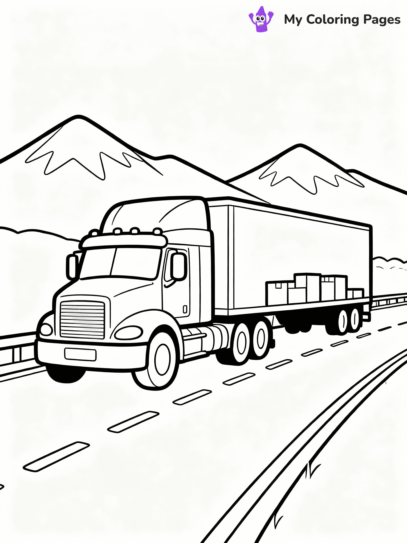 Truck Coloring Pages - 20