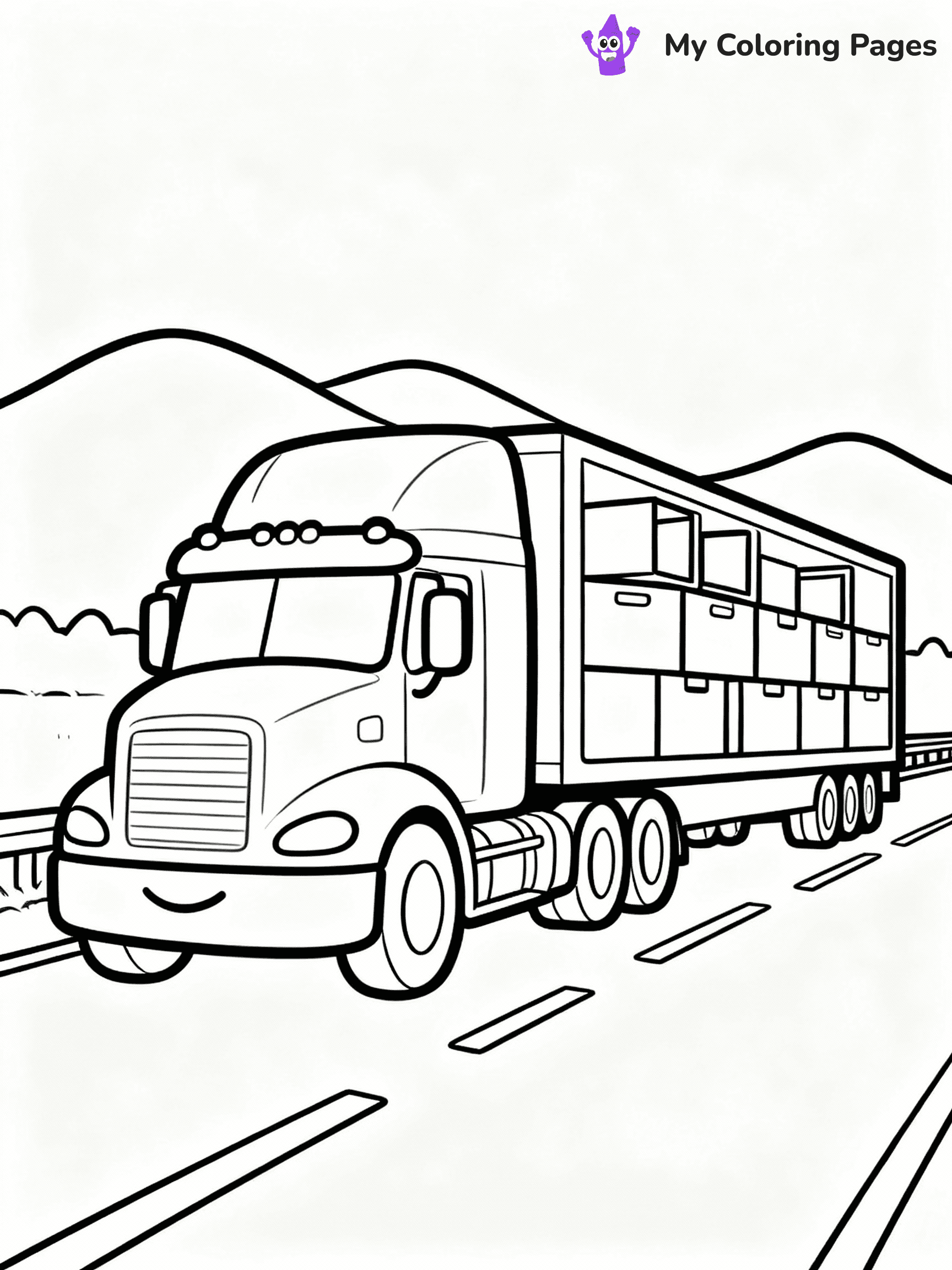 Truck Coloring Pages - 19