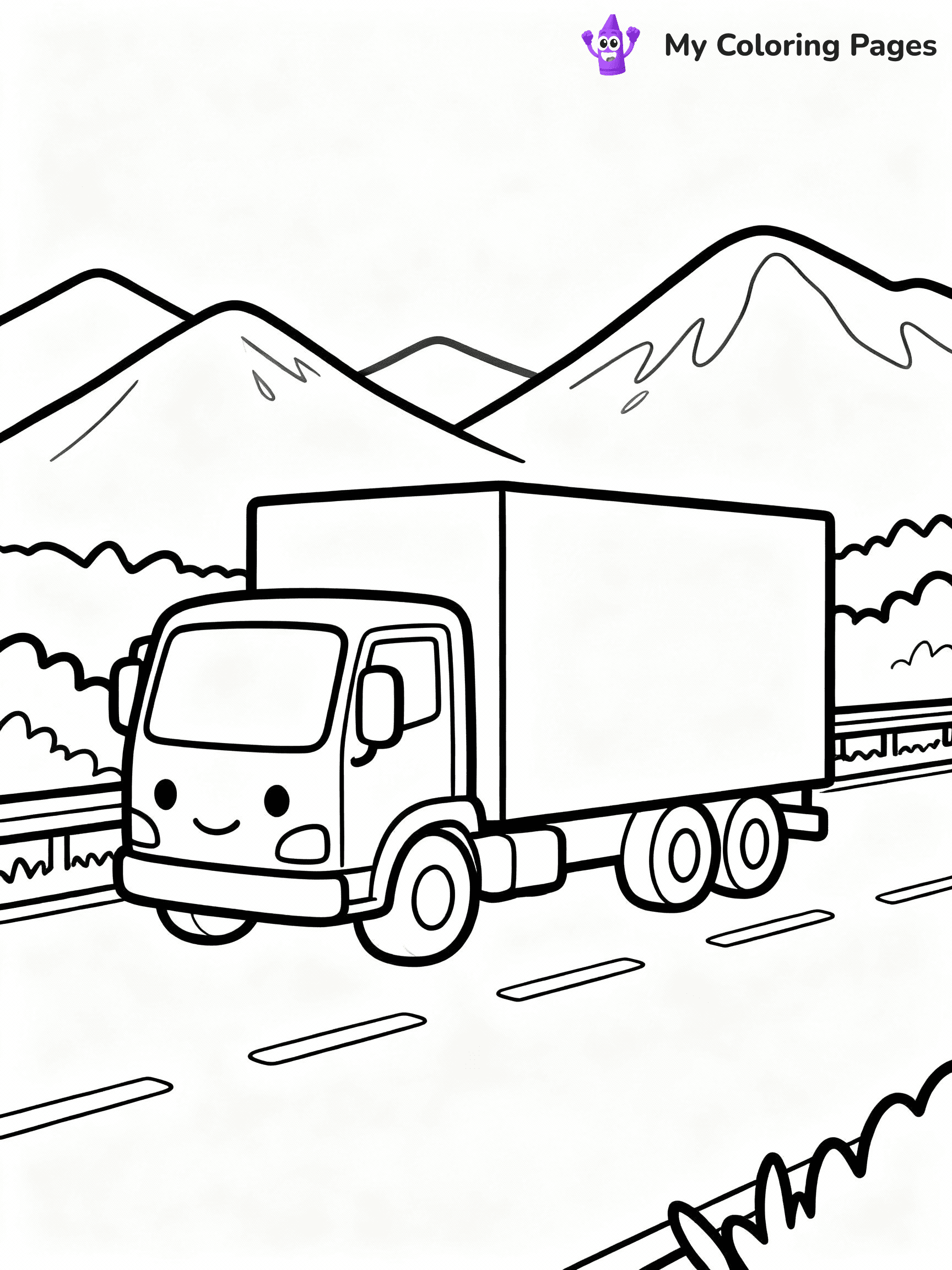 Truck Coloring Pages - 18