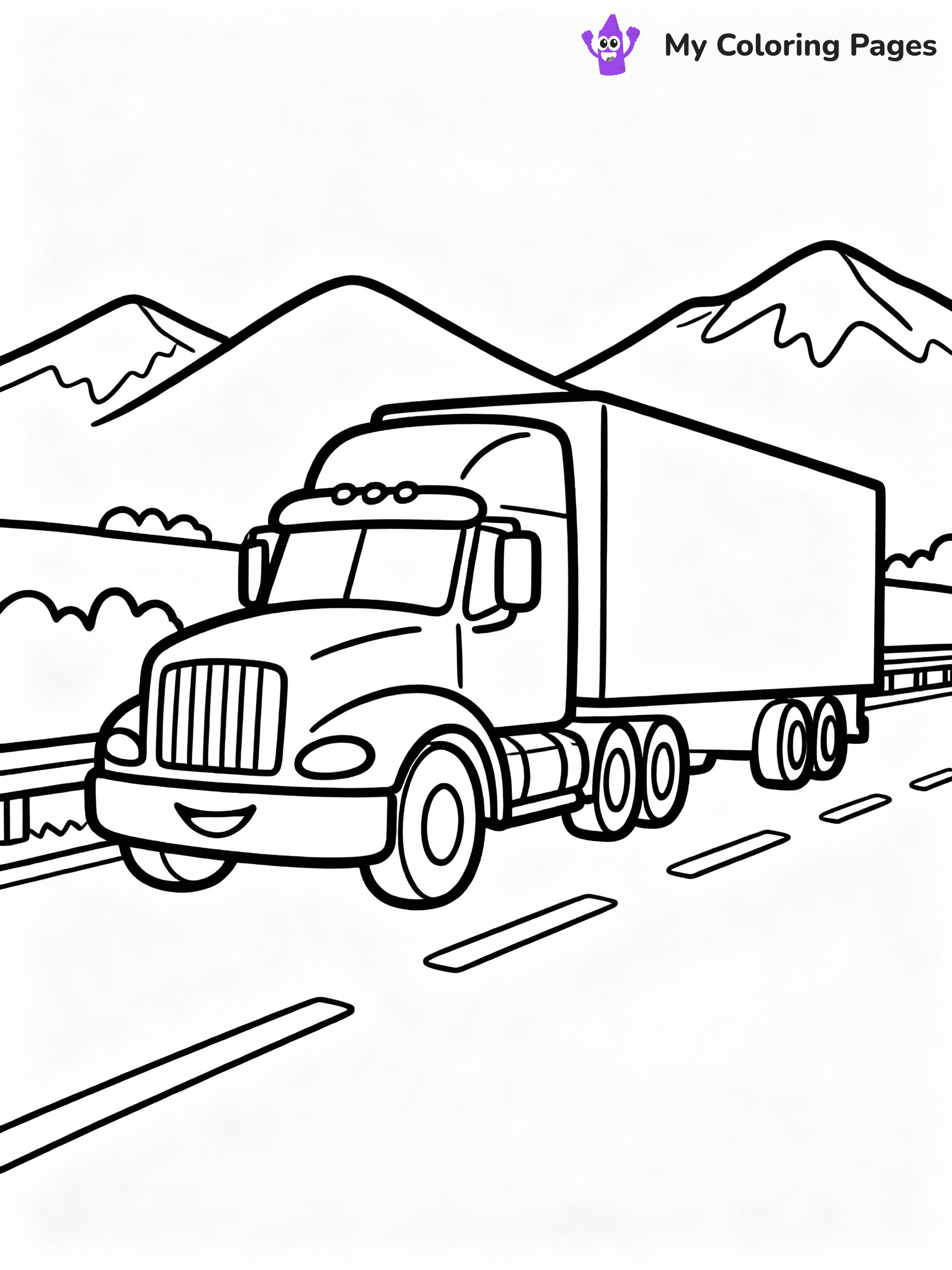Truck Coloring Pages - 17