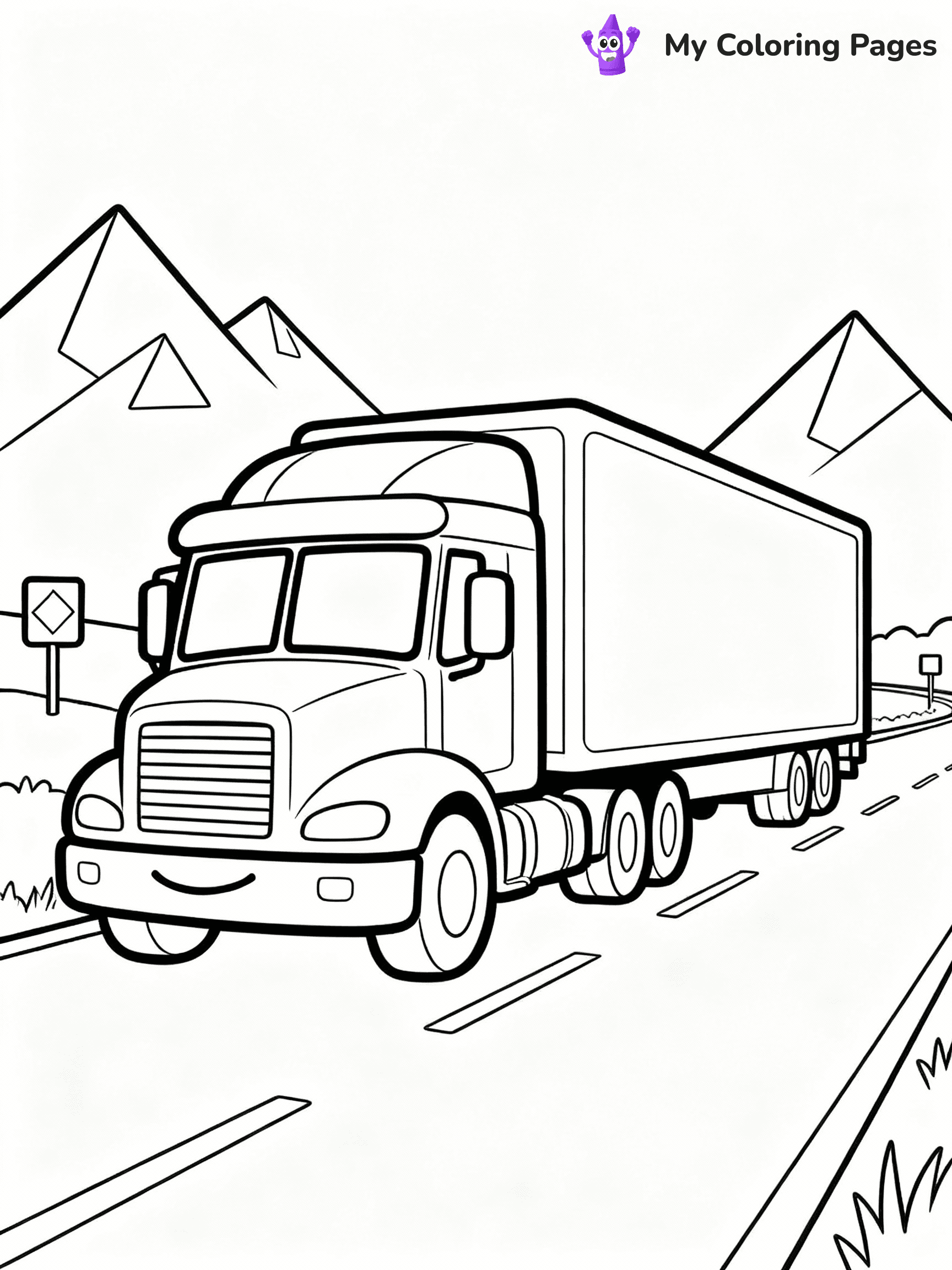 Truck Coloring Pages - 16