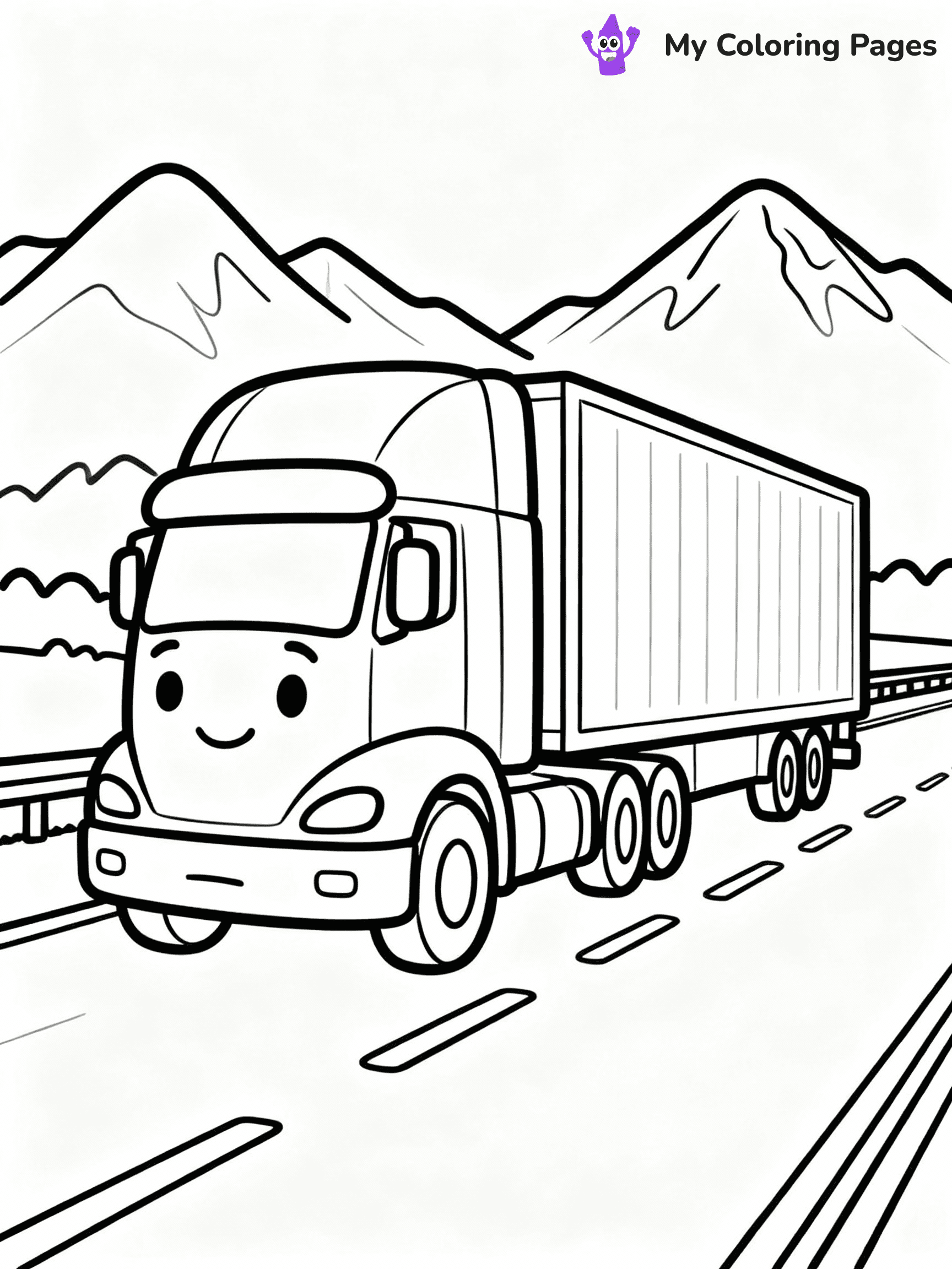 Truck Coloring Pages - 14