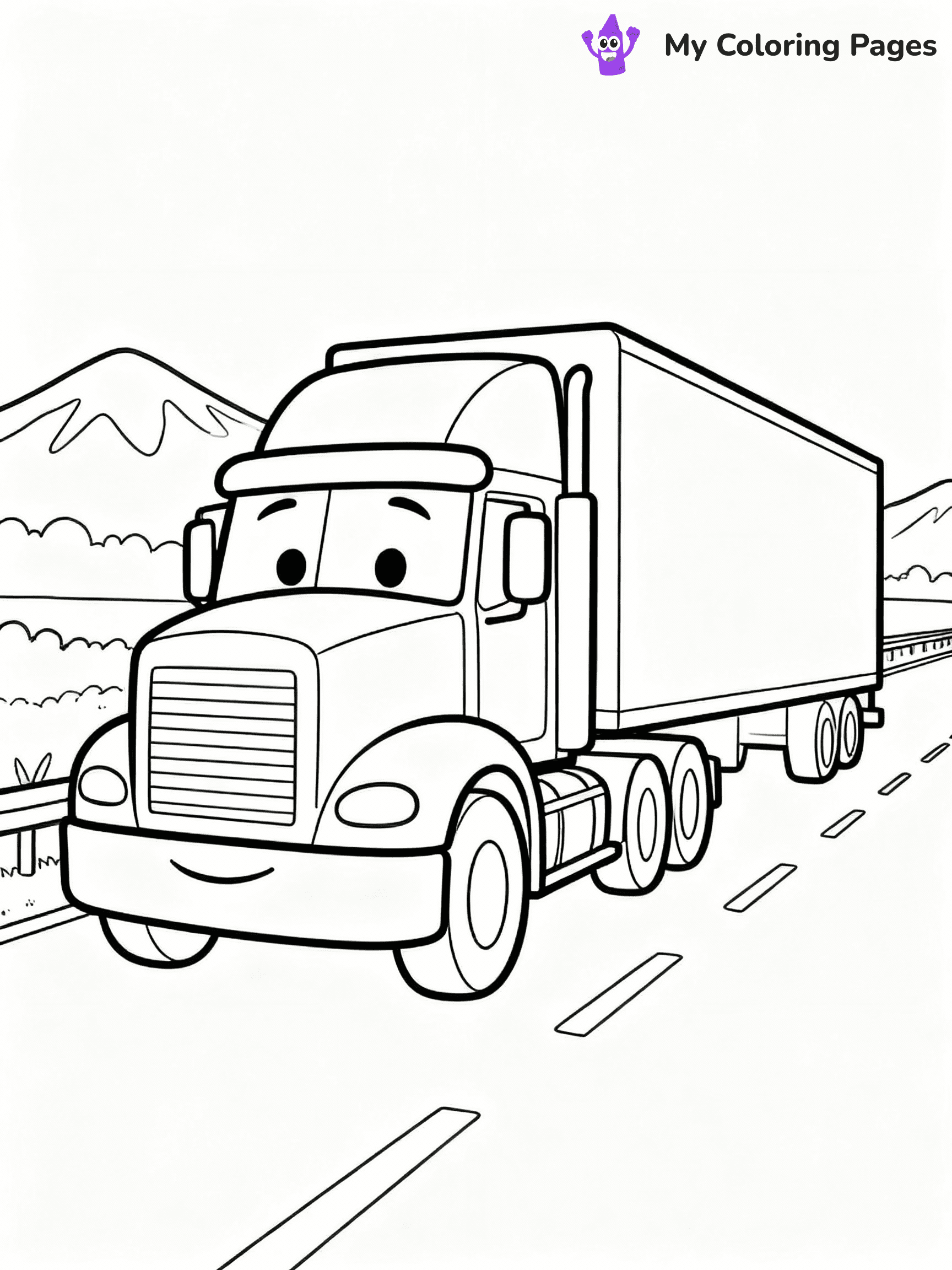 Truck Coloring Pages - 13