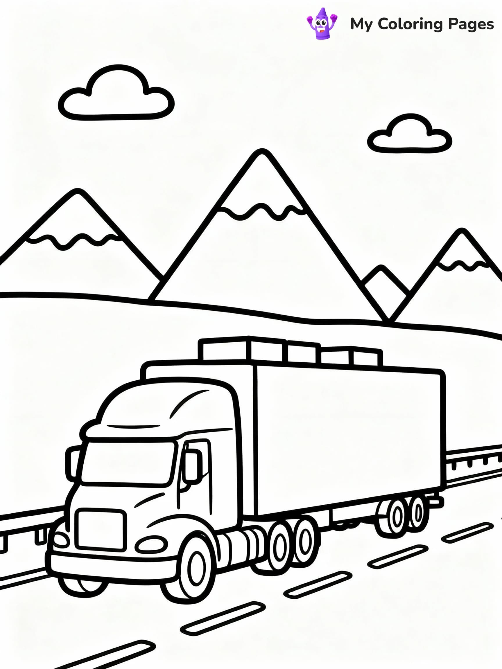 Truck Coloring Pages - 12