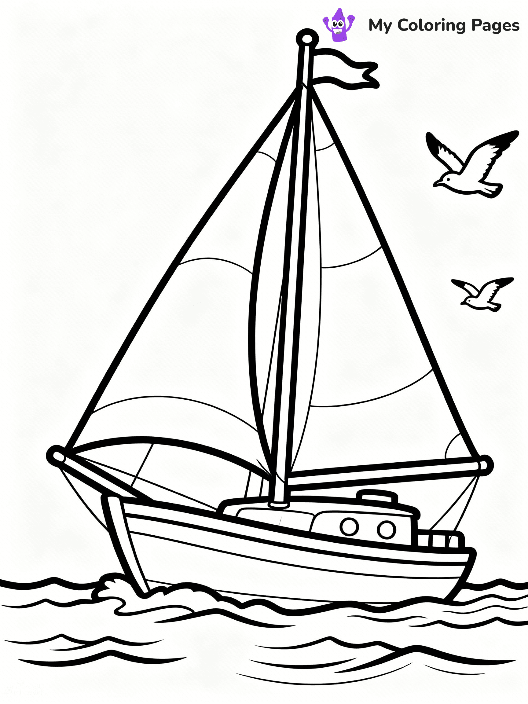 Boat Coloring Pages - 27