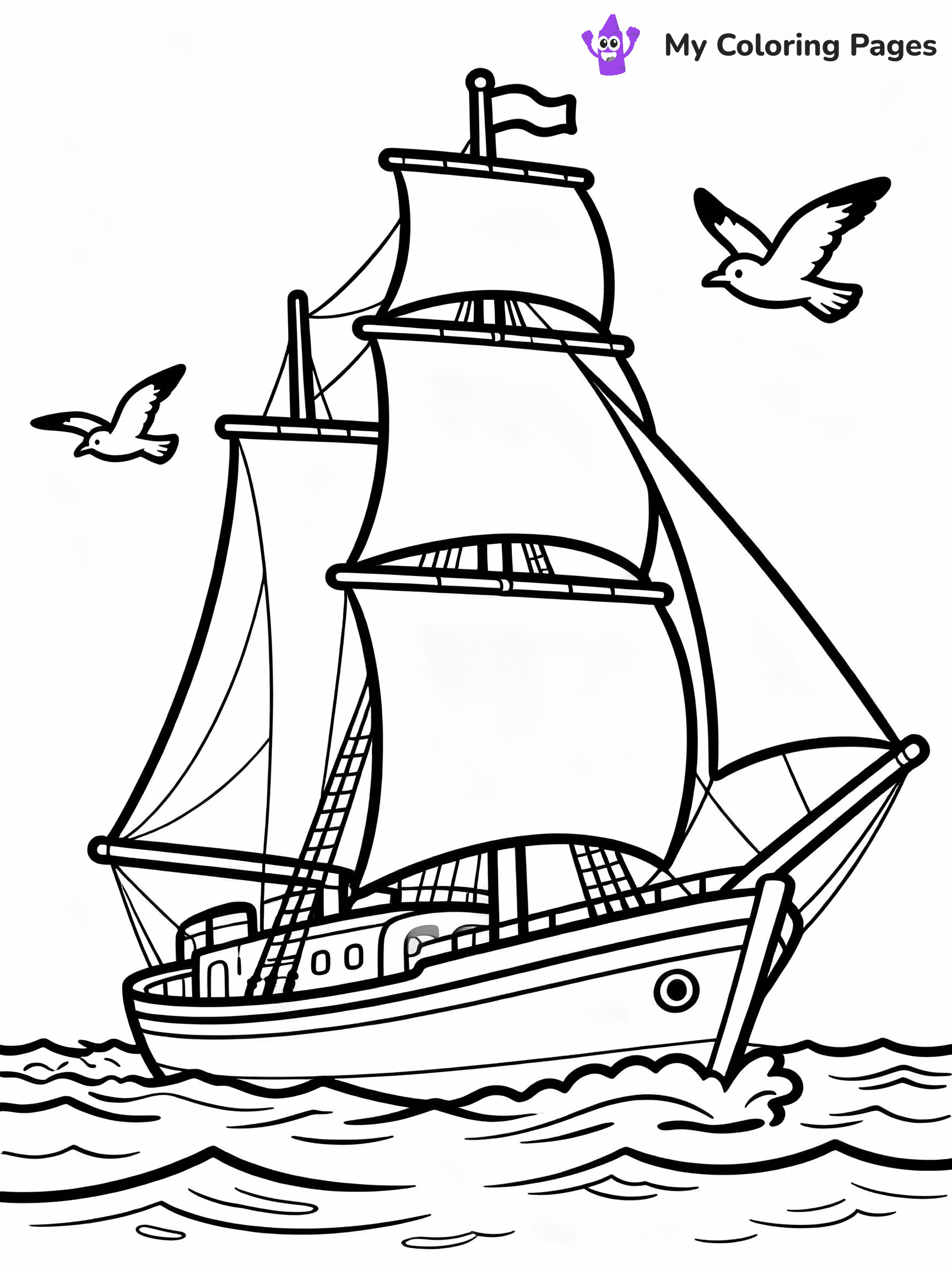 Boat Coloring Pages - 26
