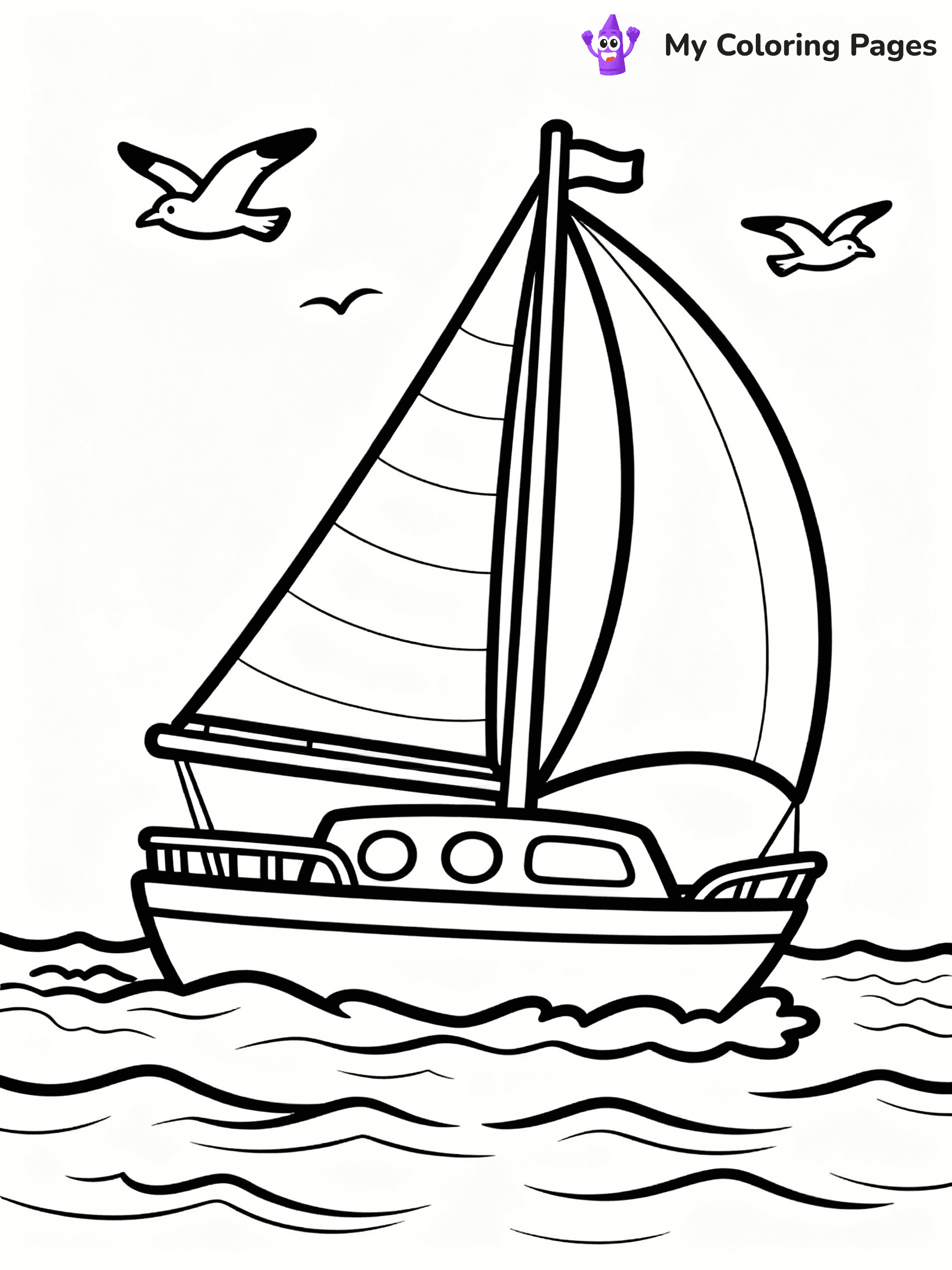 Boat Coloring Pages - 25
