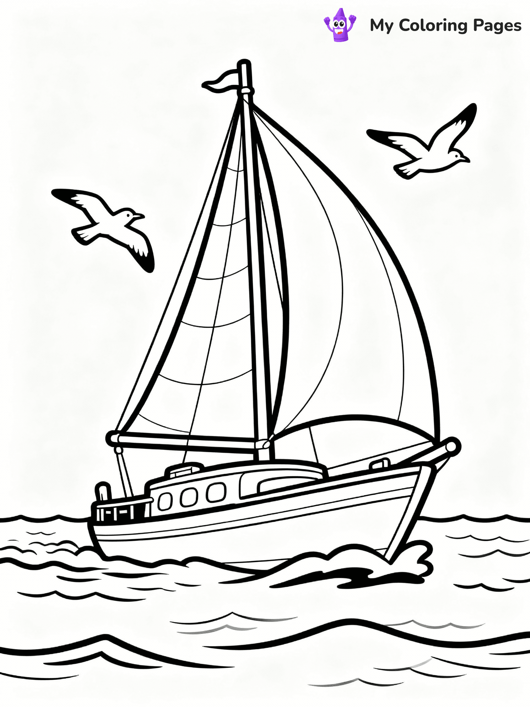 Boat Coloring Pages - 23