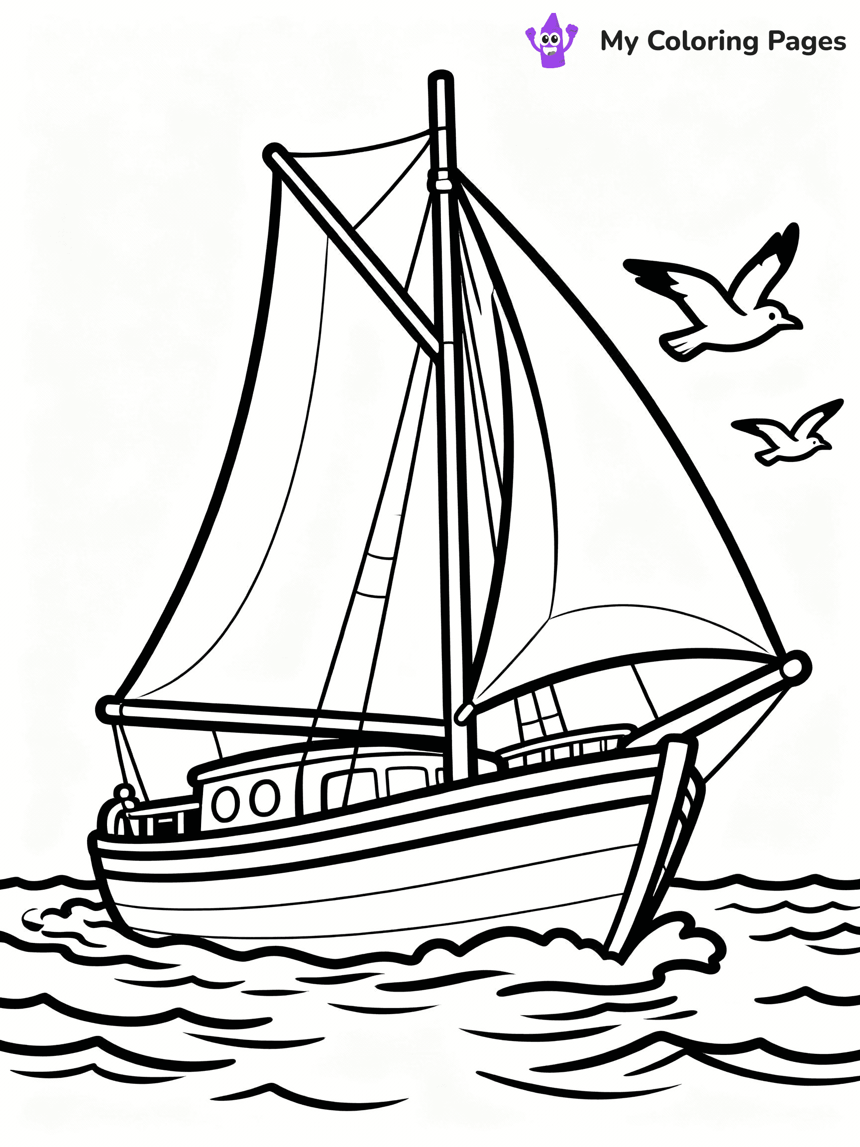 Boat Coloring Pages - 22