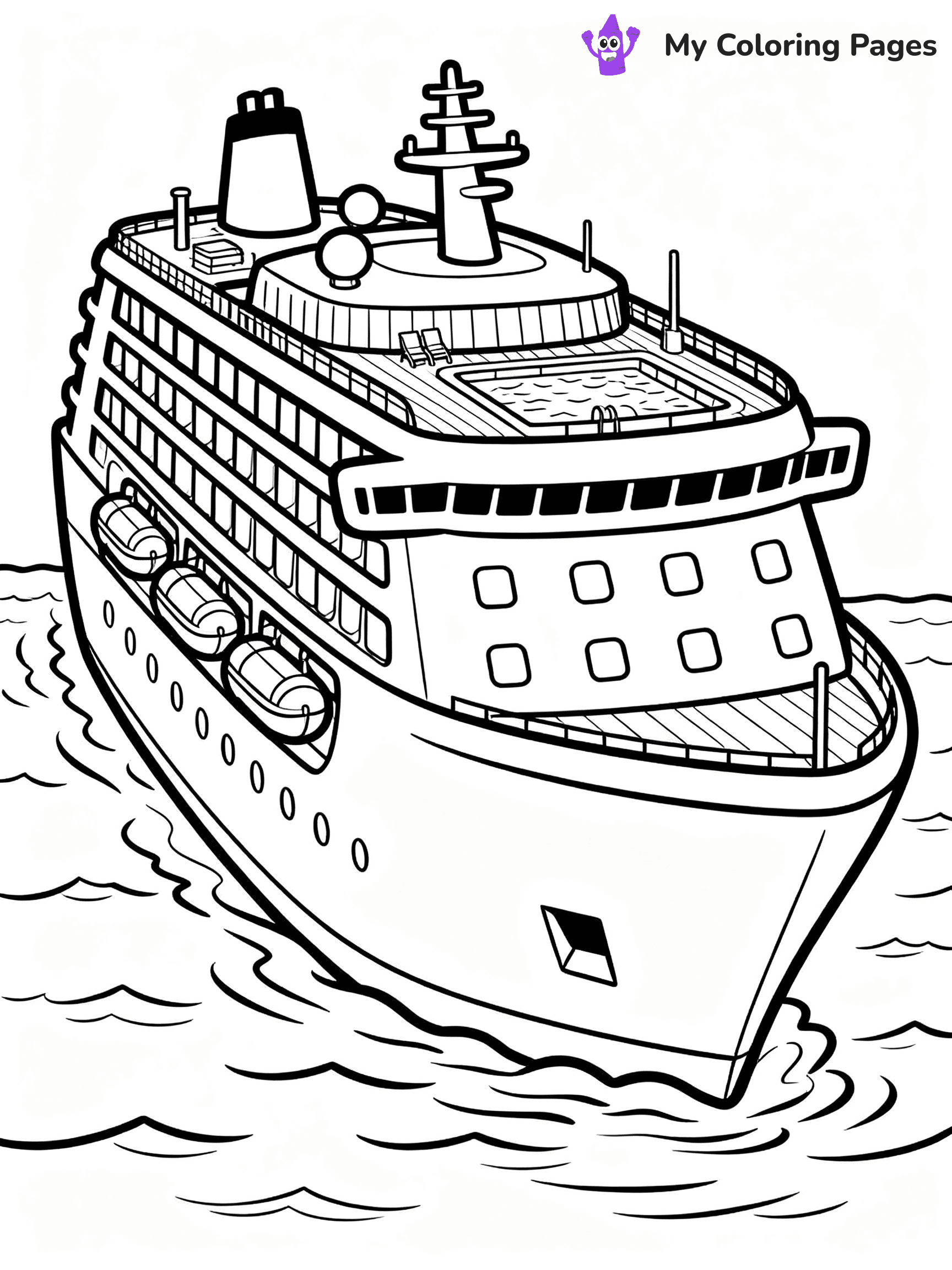 Boat Coloring Pages - 19