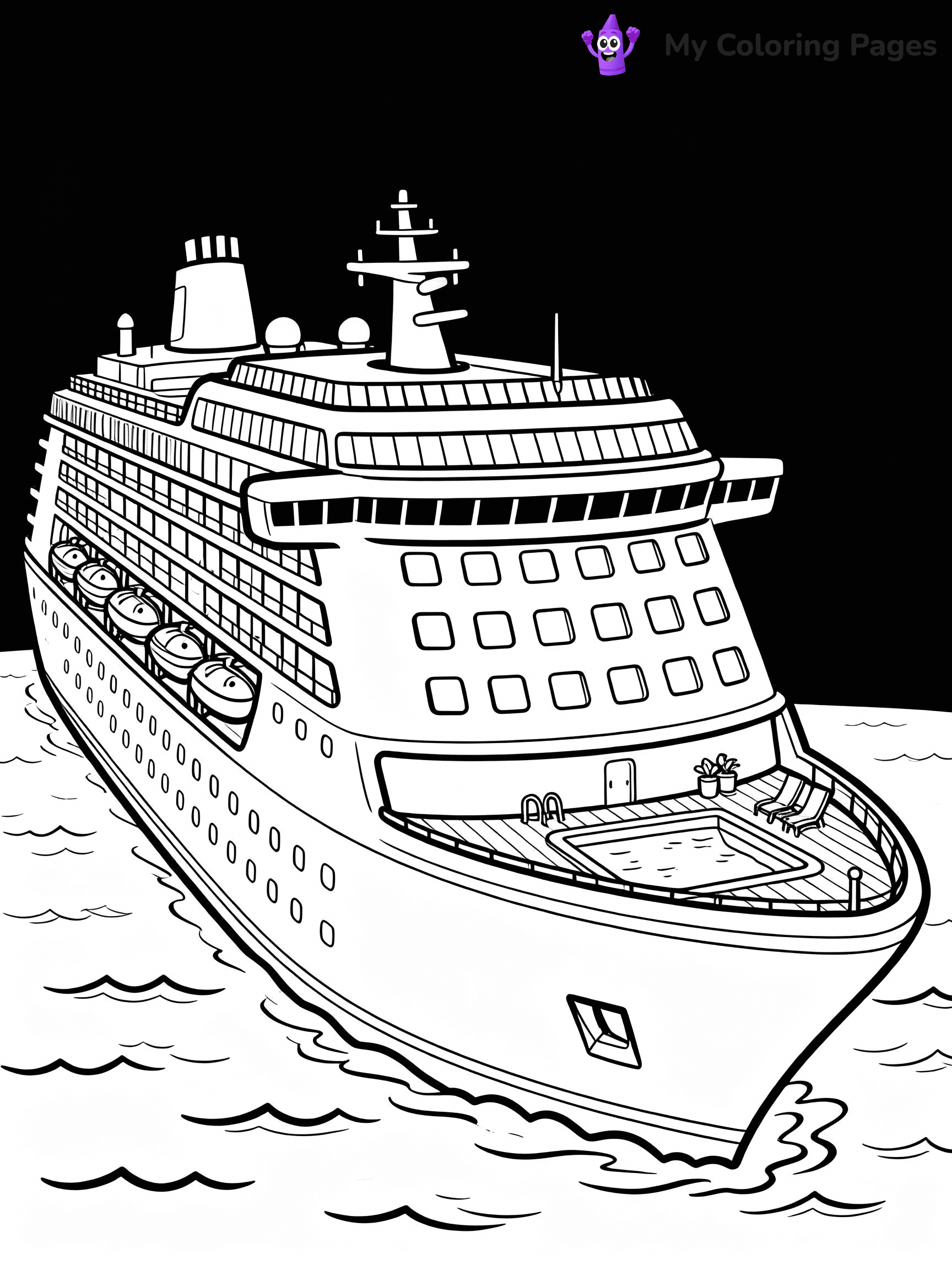 Boat Coloring Pages - 18
