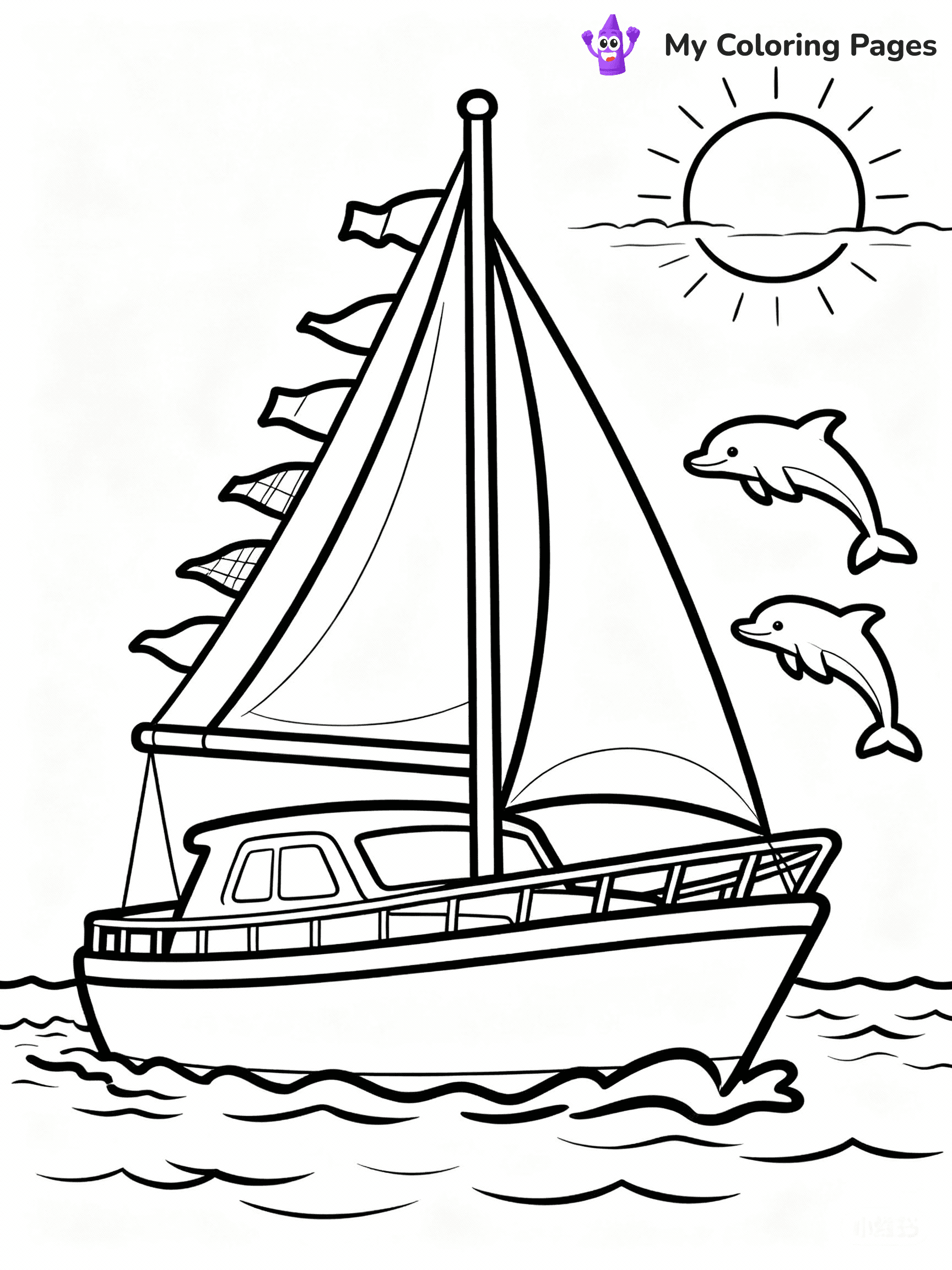 Boat Coloring Pages - 12