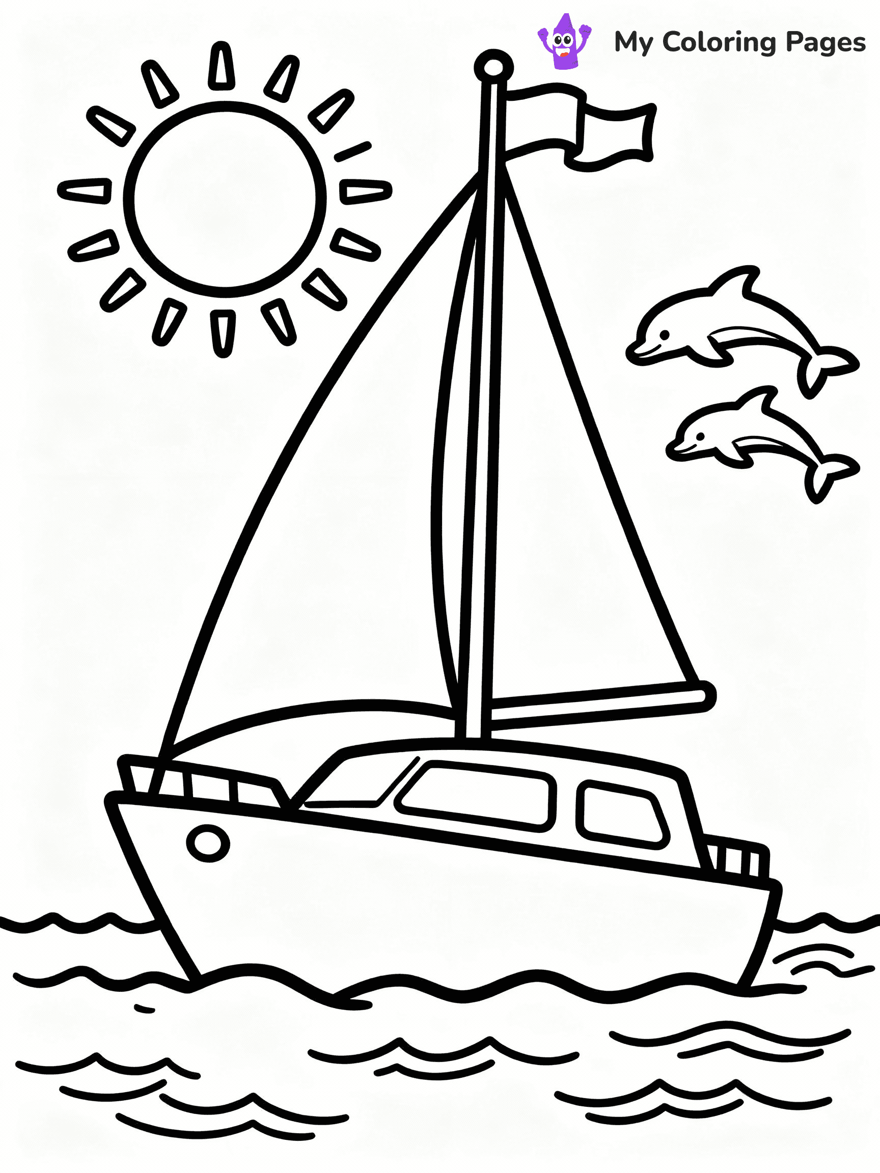 Boat Coloring Pages - 11
