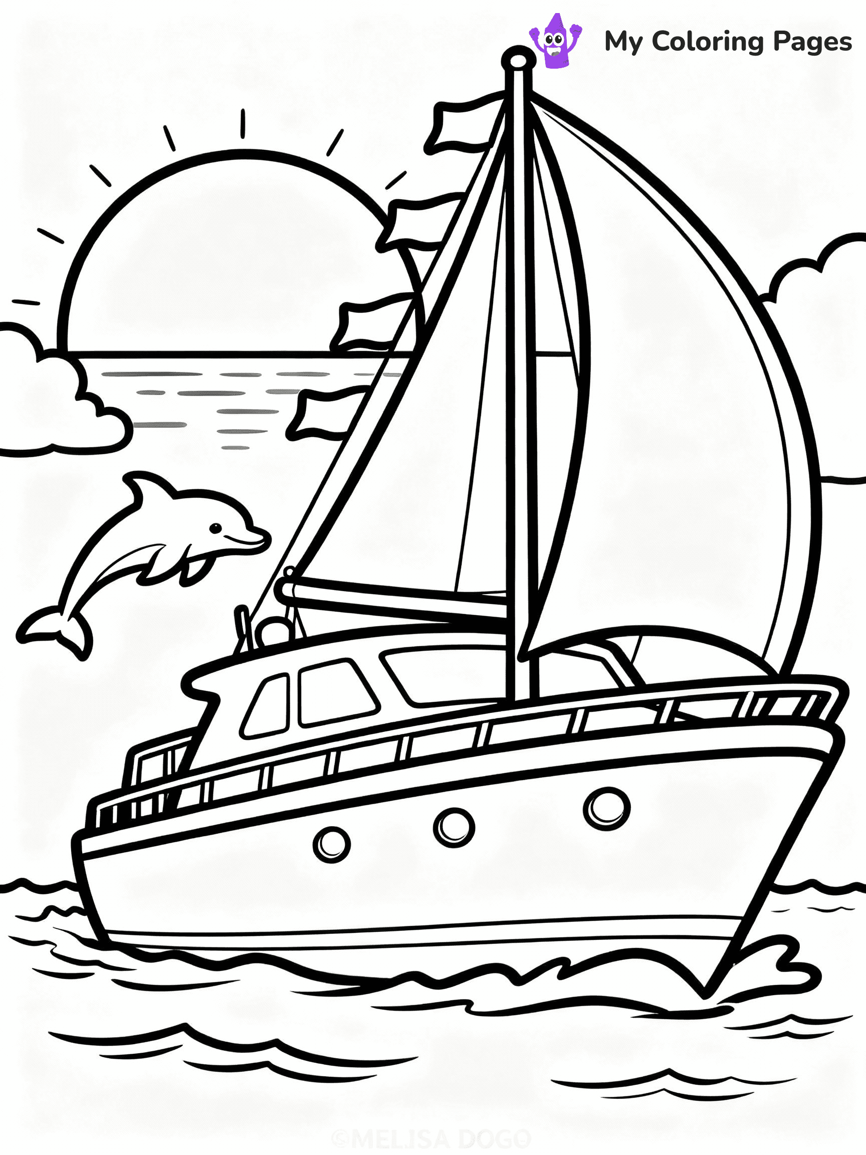 Boat Coloring Pages - 10