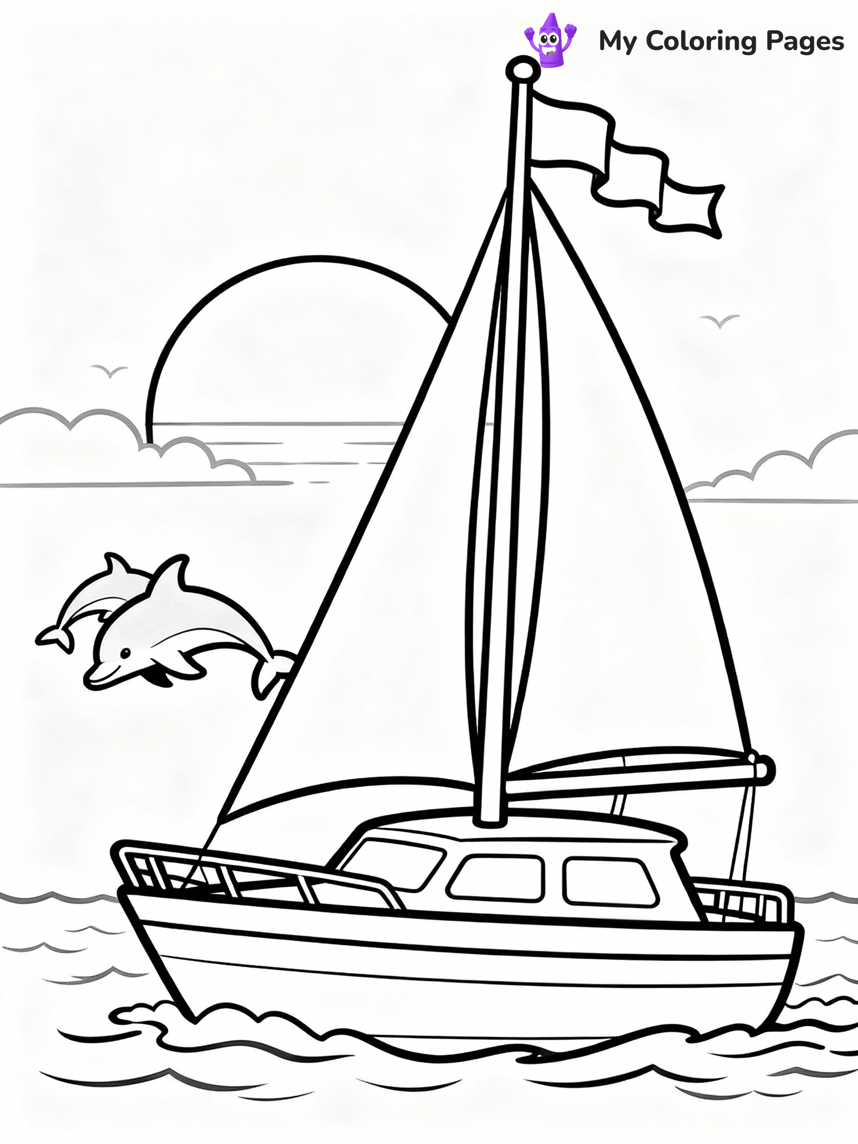 Boat Coloring Pages - 9