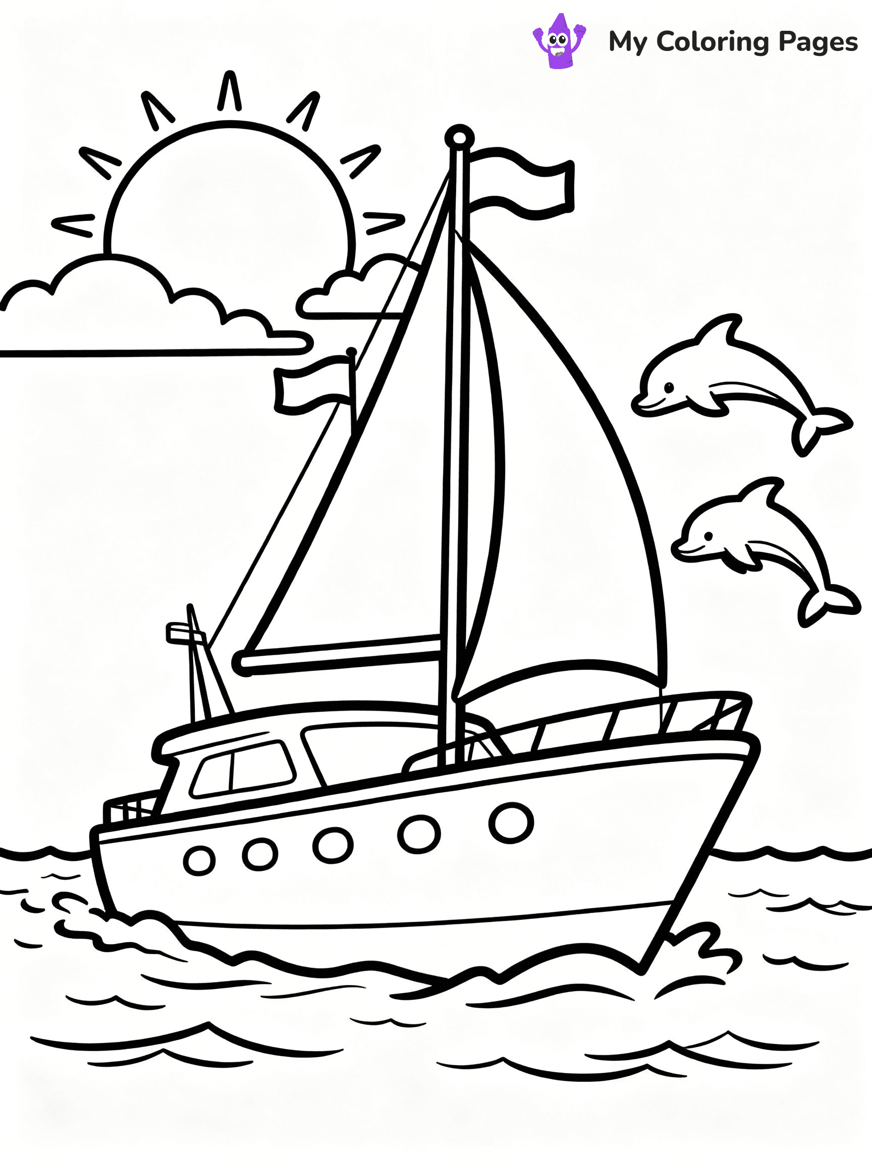 Boat Coloring Pages - 8