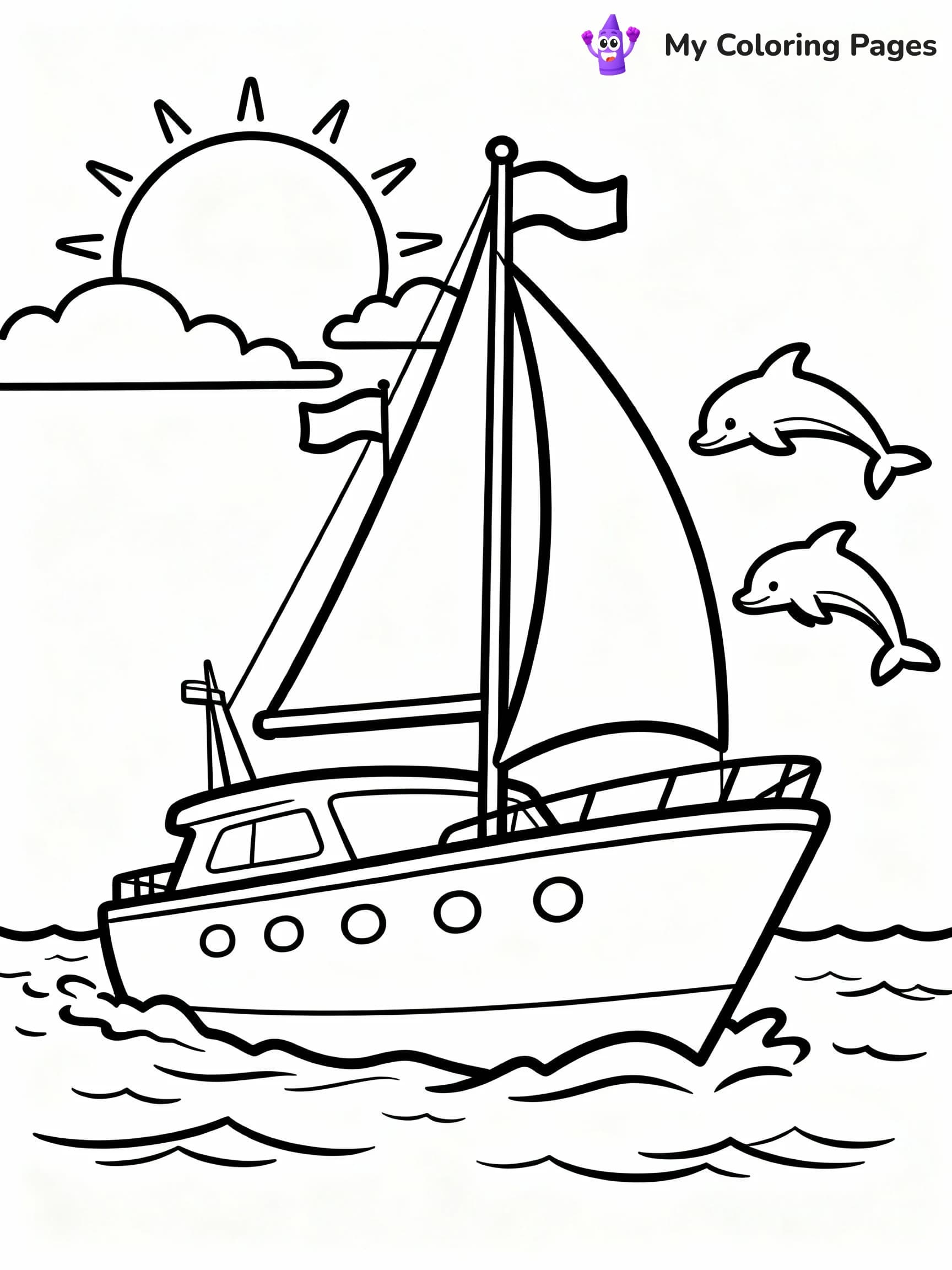 Boat Coloring Pages - 8