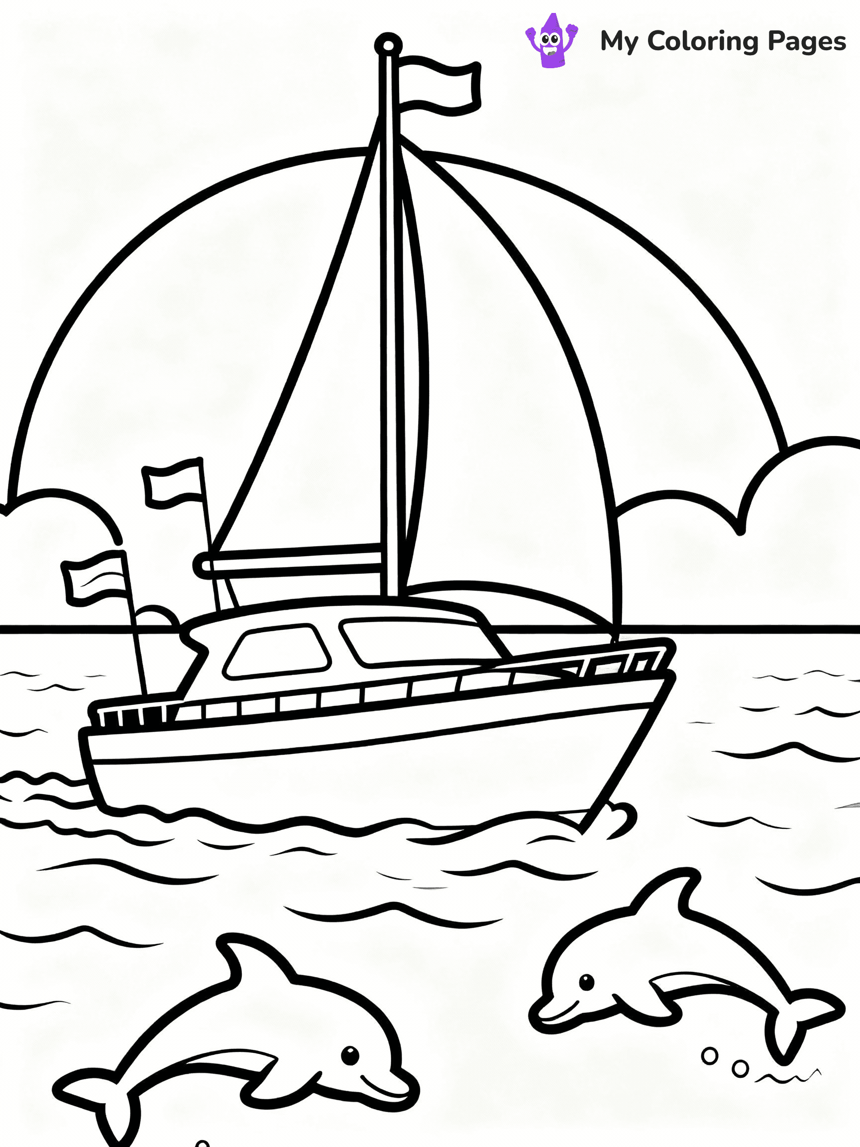 Boat Coloring Pages - 7