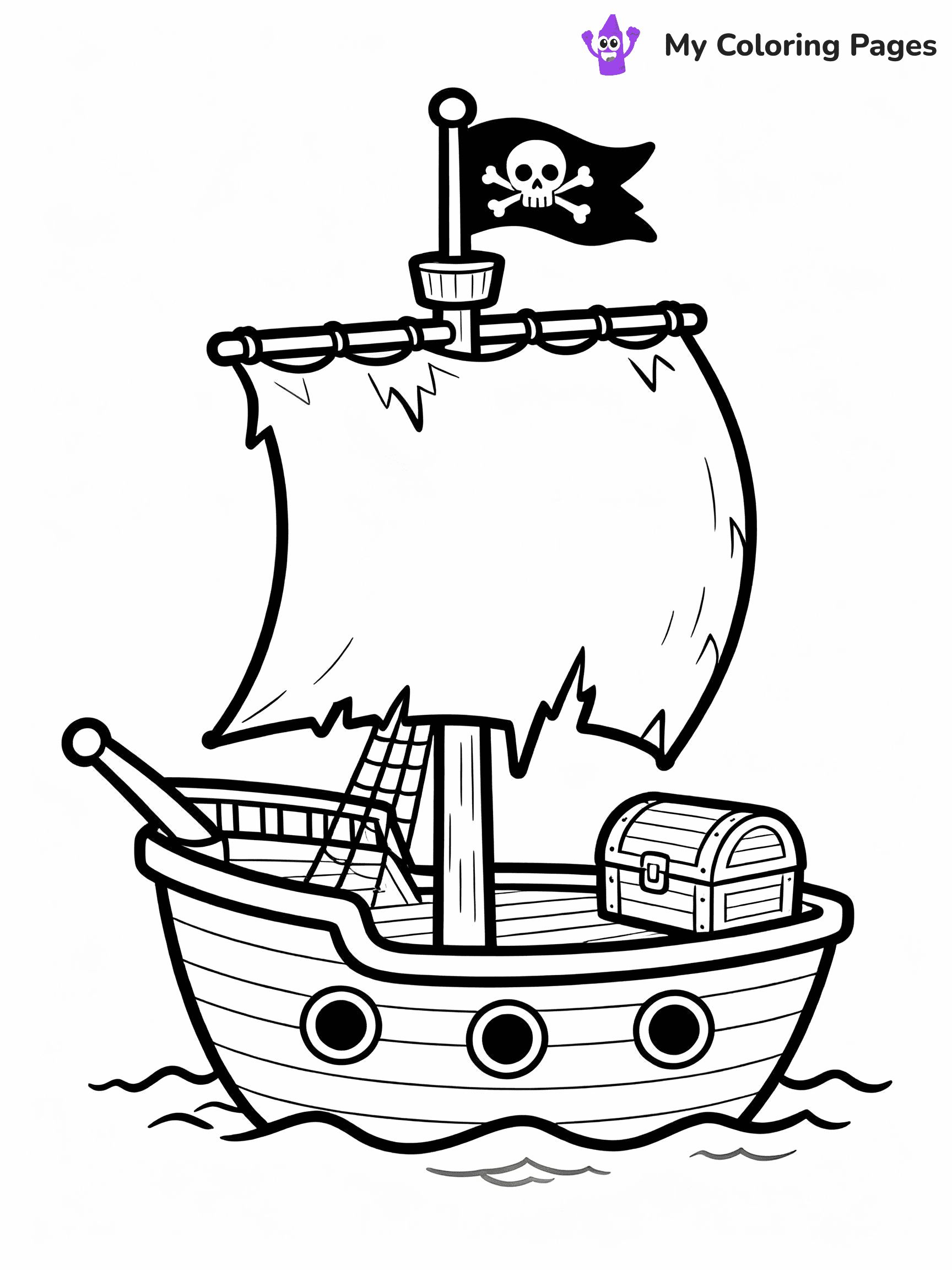 Boat Coloring Pages - 3