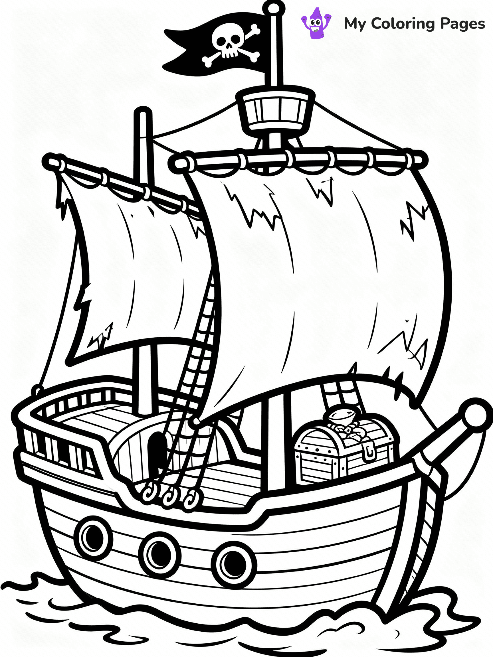 Boat Coloring Pages - 1