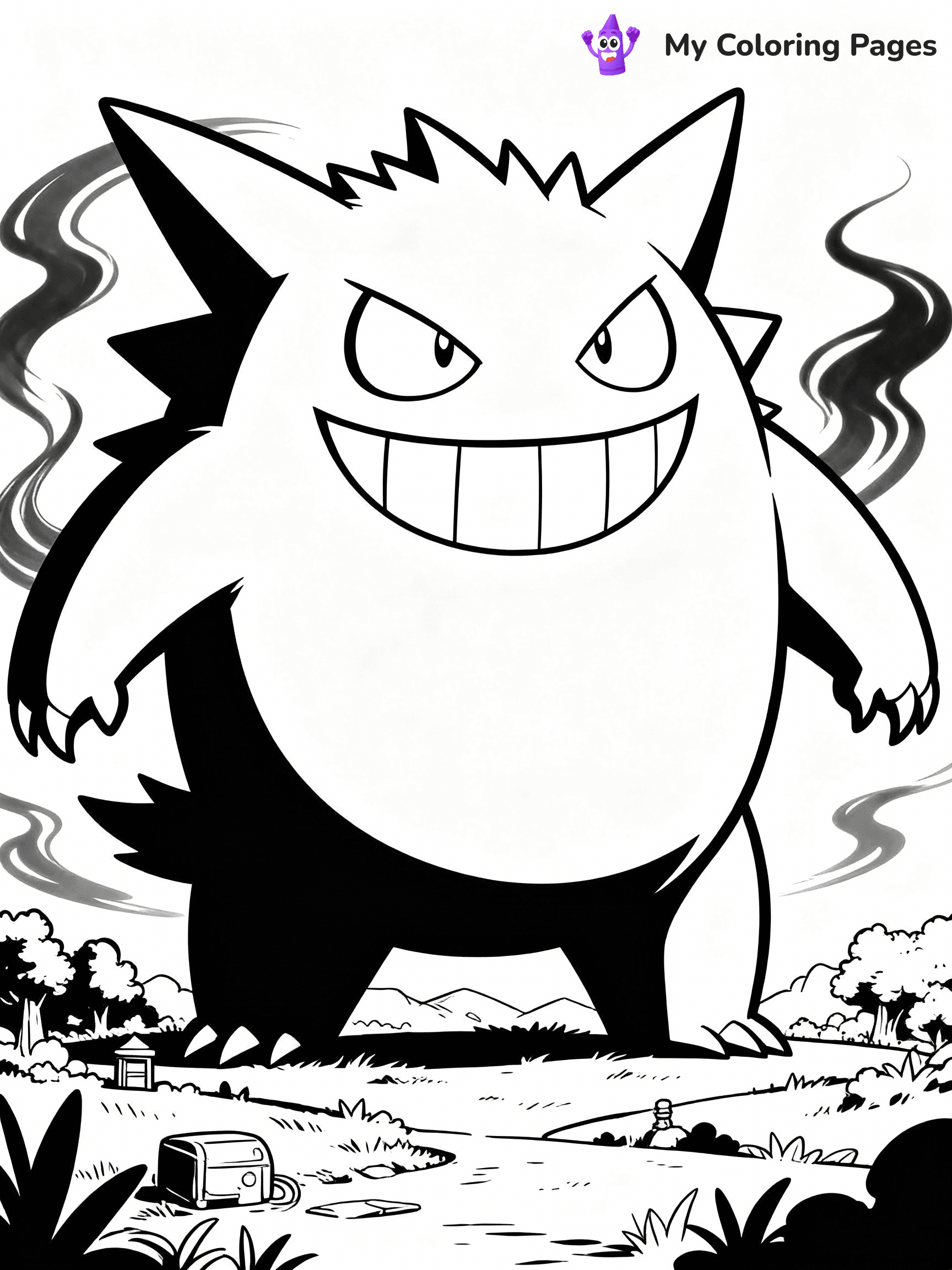 Mega Pokemon Coloring Pages - 19