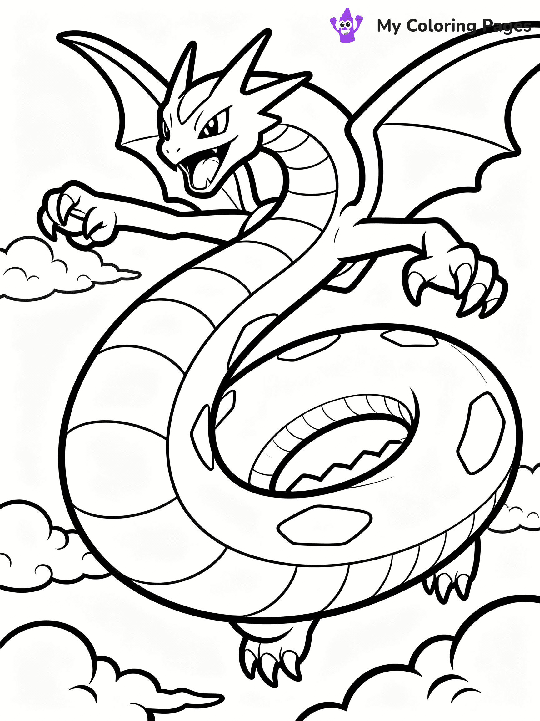 Mega Pokemon Coloring Pages - 17