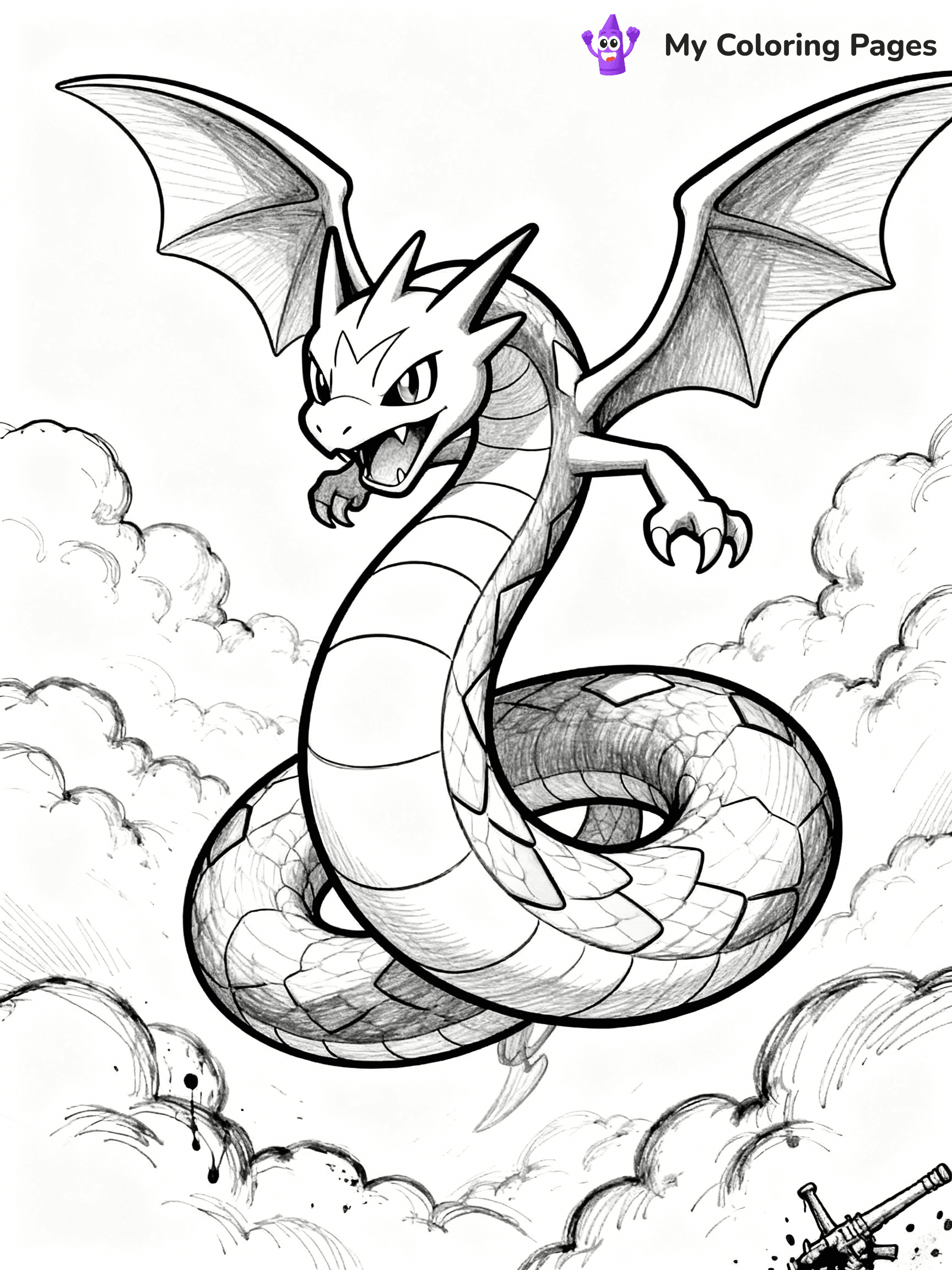 Mega Pokemon Coloring Pages - 13