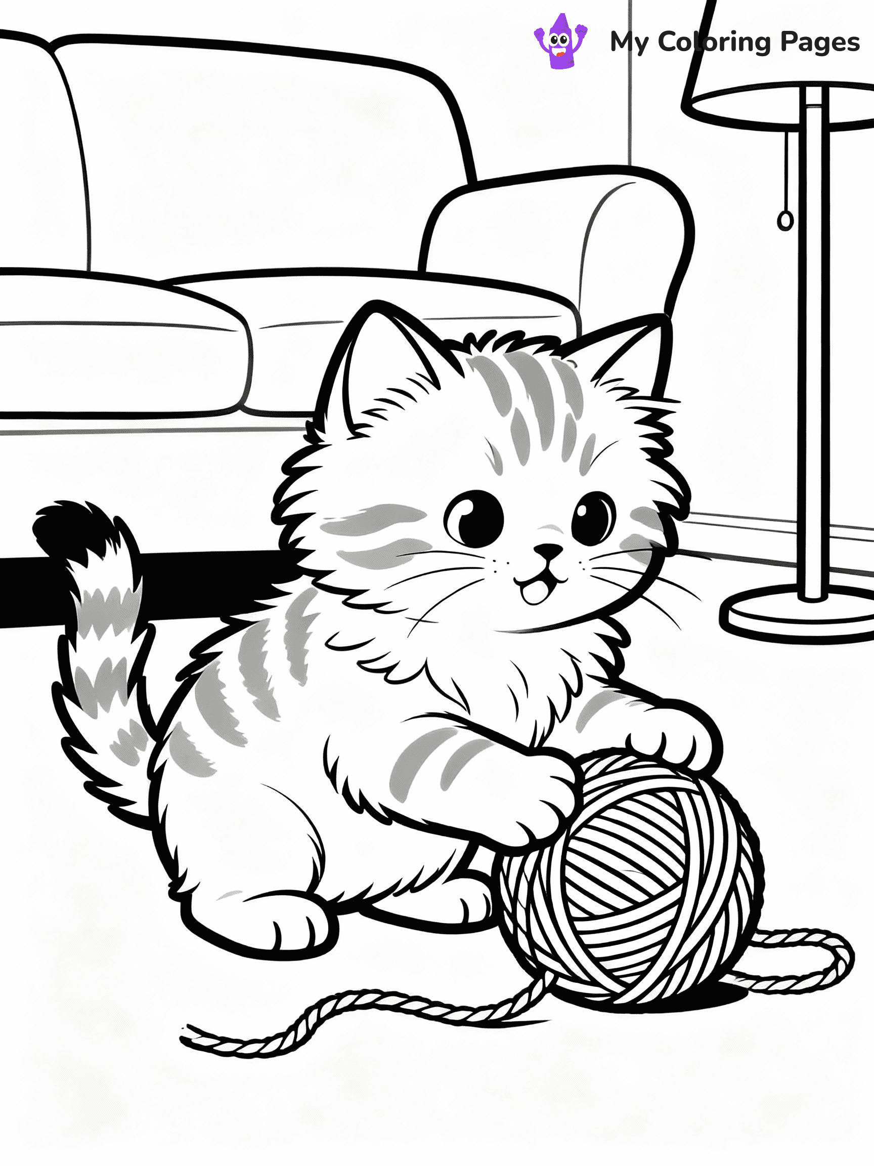 Cat And Dog Coloring Pages - 24