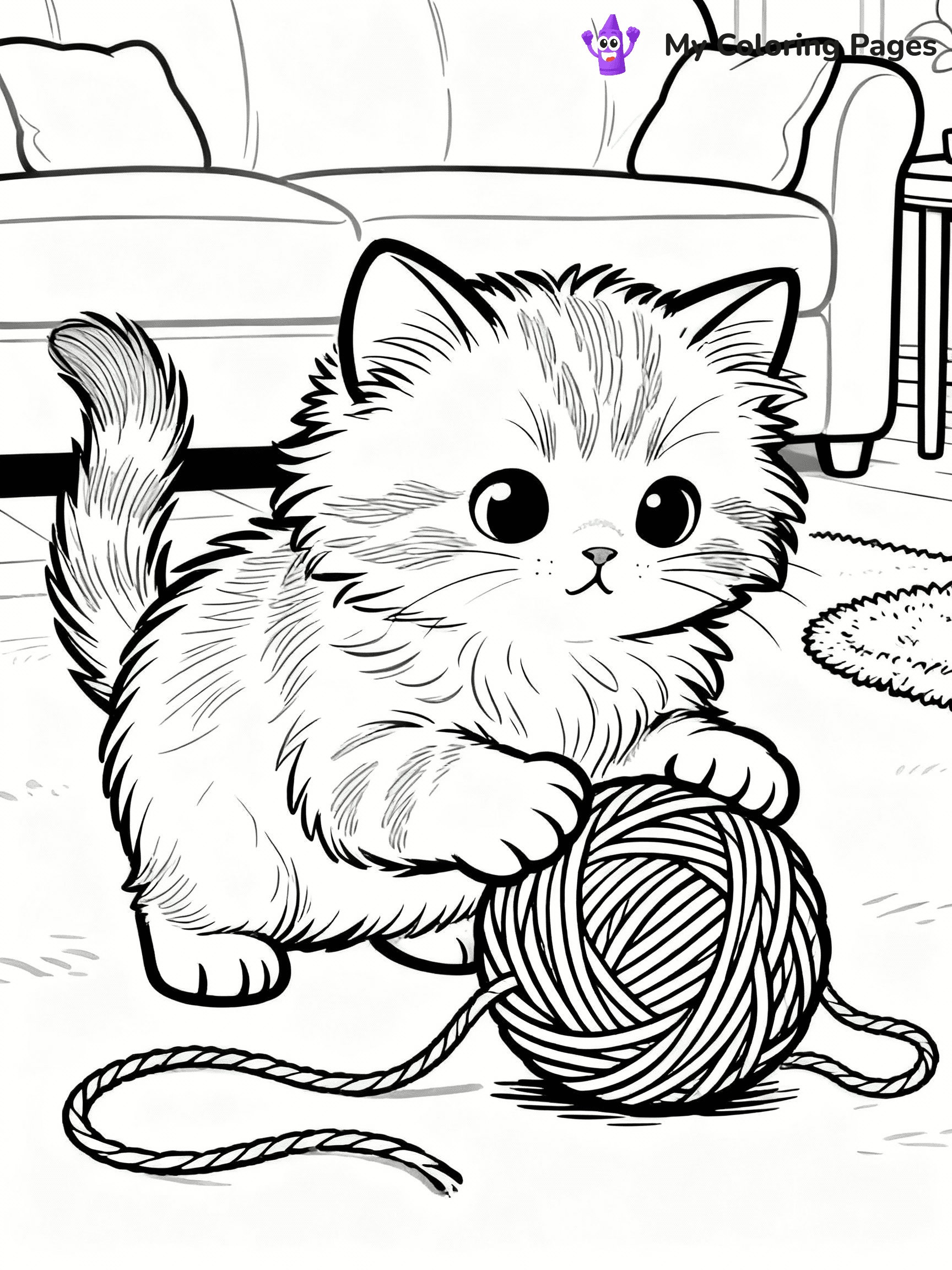 Cat And Dog Coloring Pages - 21