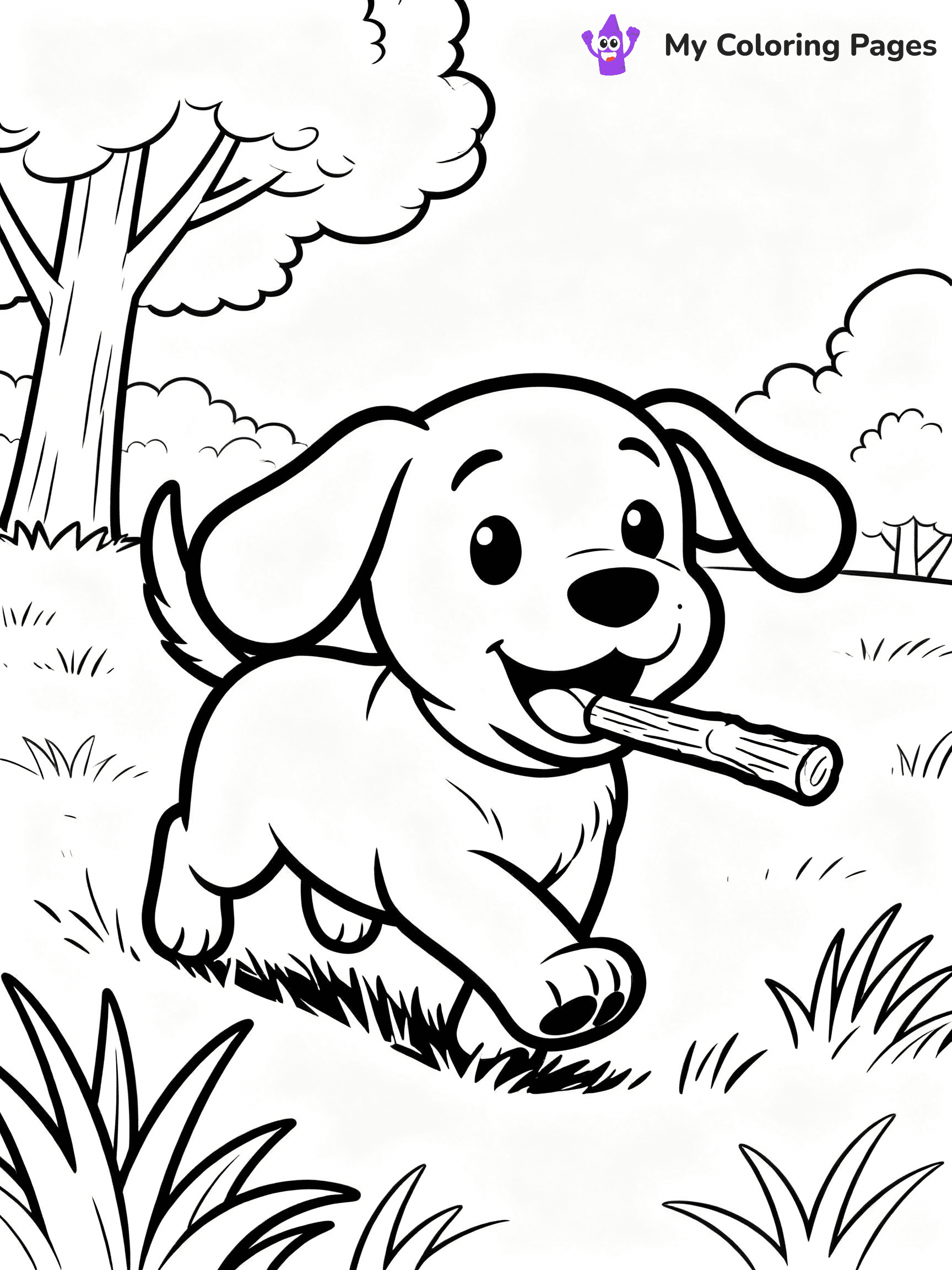 Cat And Dog Coloring Pages - 15