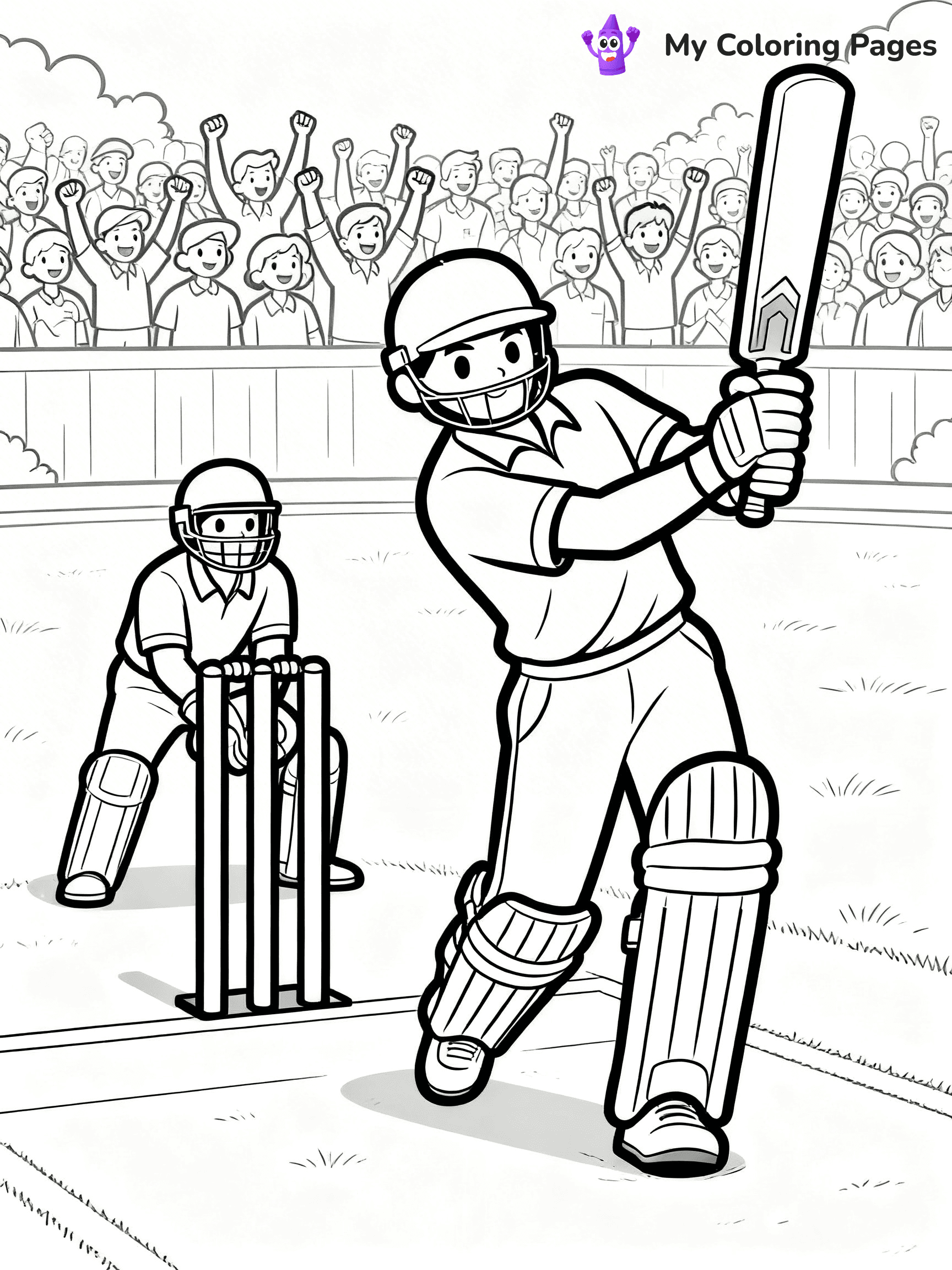 Cricket Coloring Pages - 2