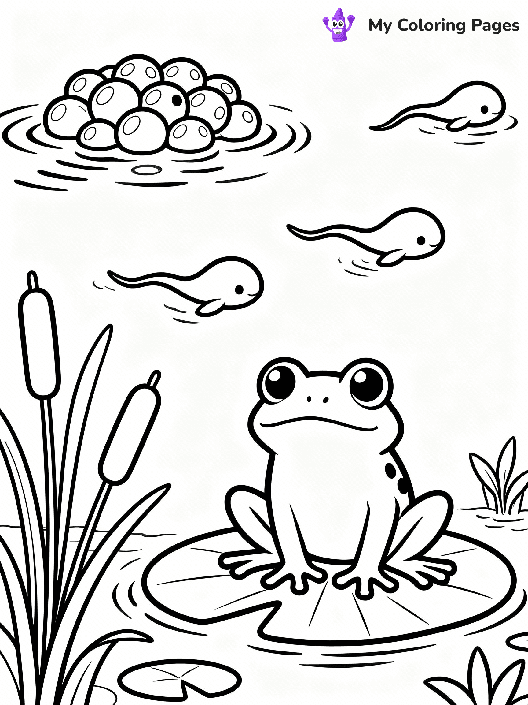 Frog Coloring Pages - 50